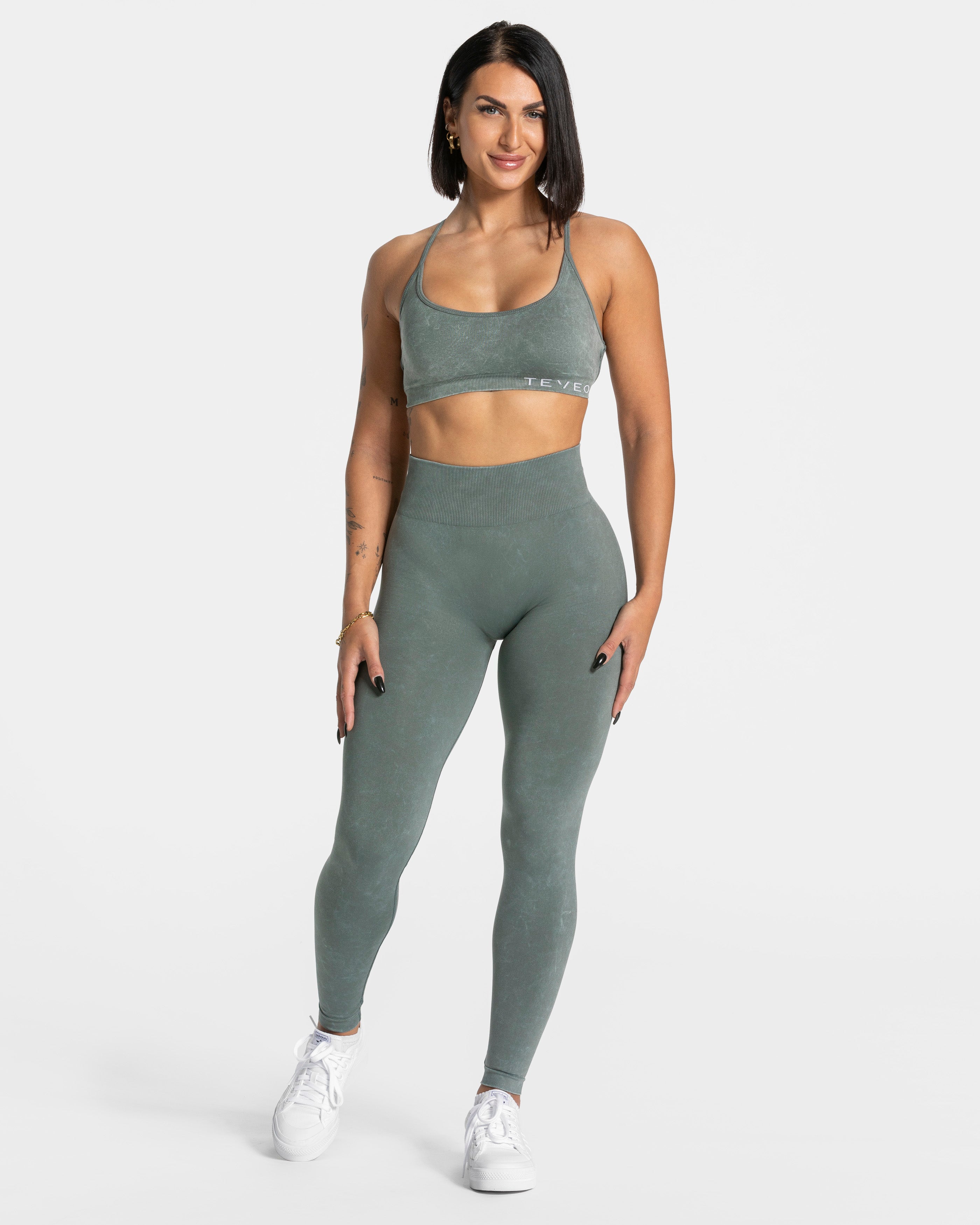 Acid Covert Scrunch Leggings "Basil"