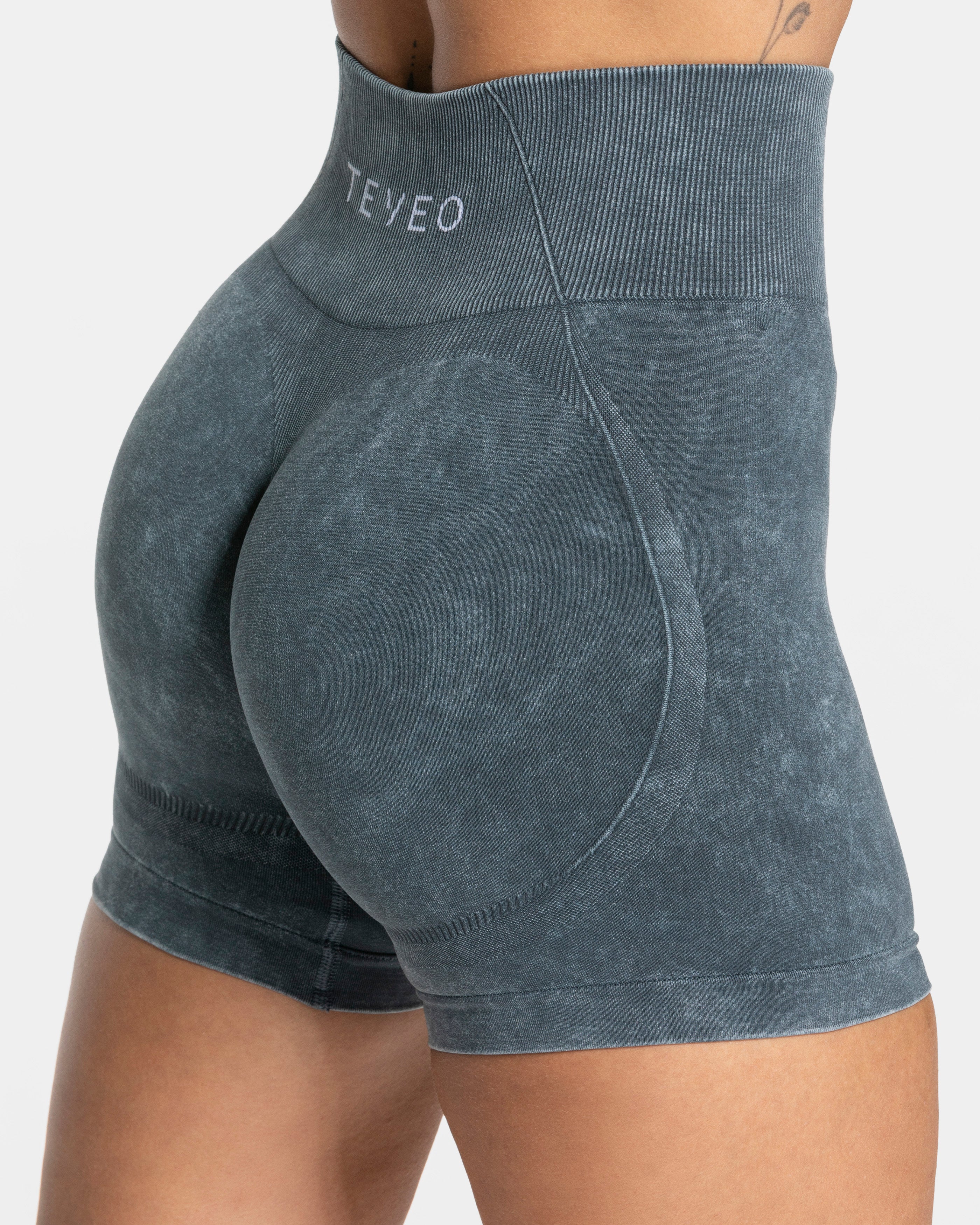 Acid Covert Scrunch Shorts  "Navy"