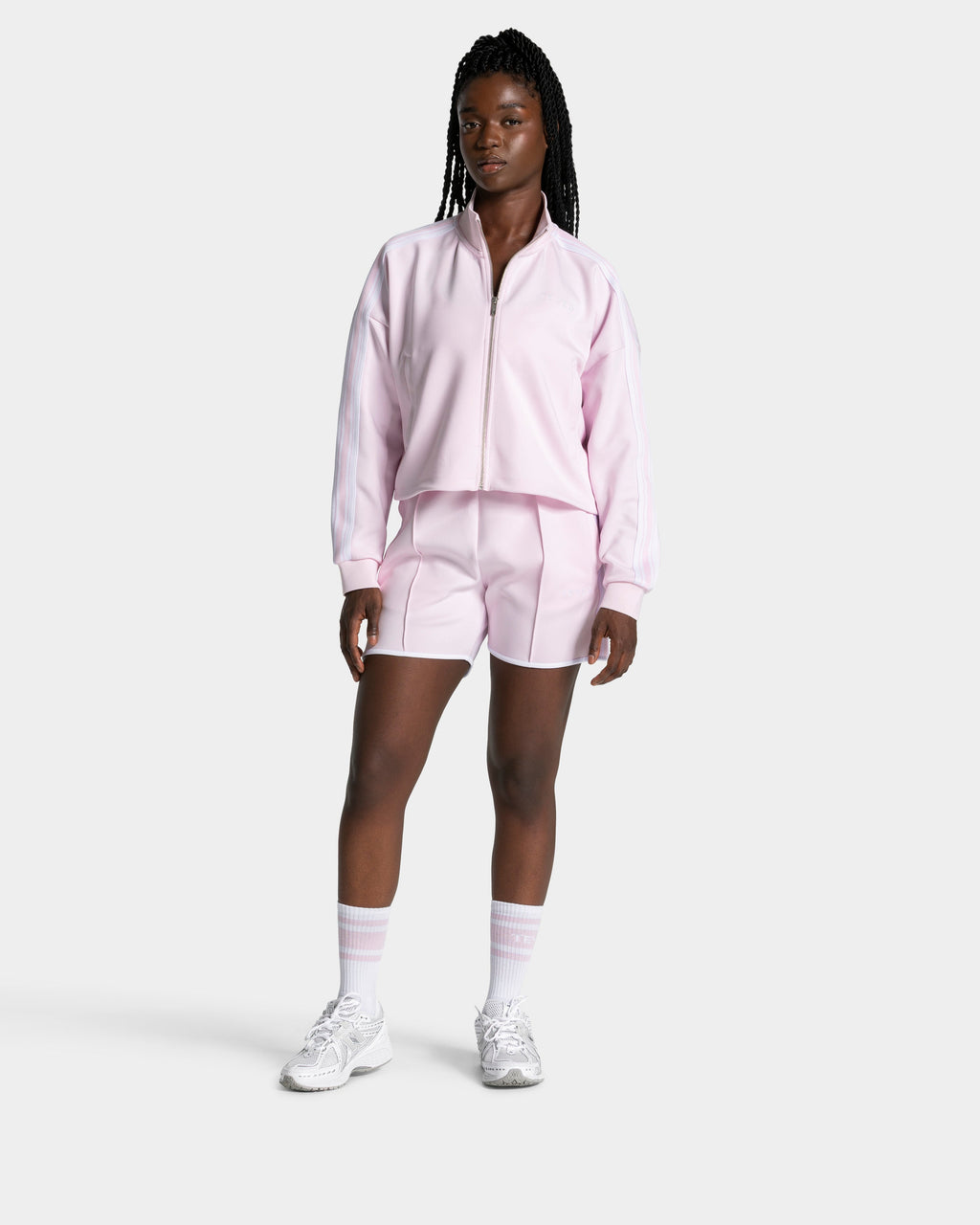 Club Cropped Zip Jacke "Blossom"