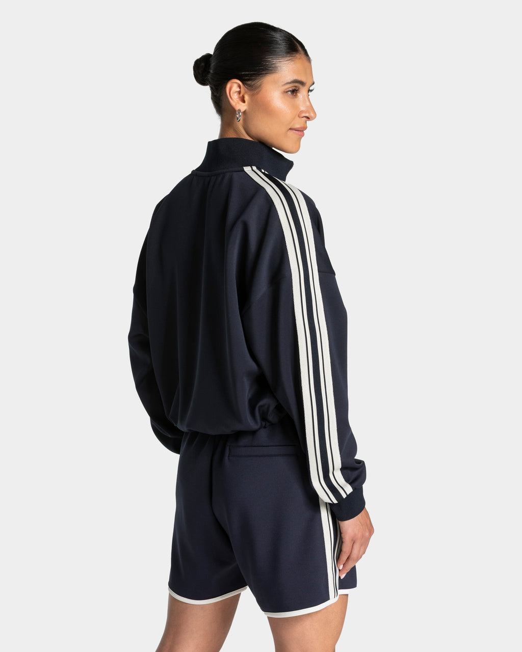 Club Cropped Zip Jacke "Midnight"