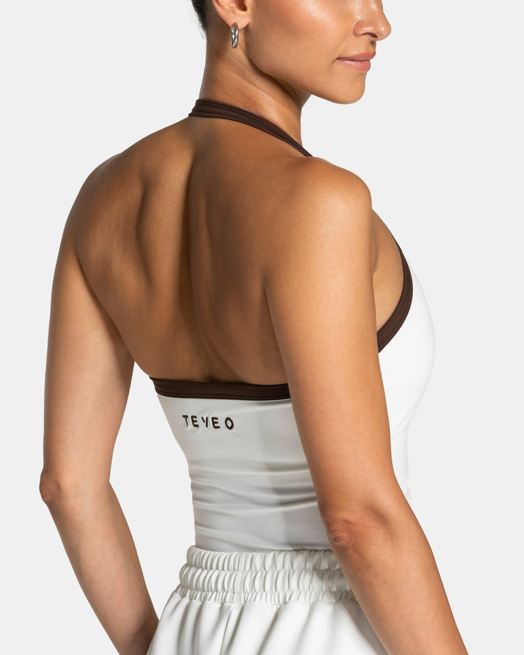 Club Neckholder Top "Off White"