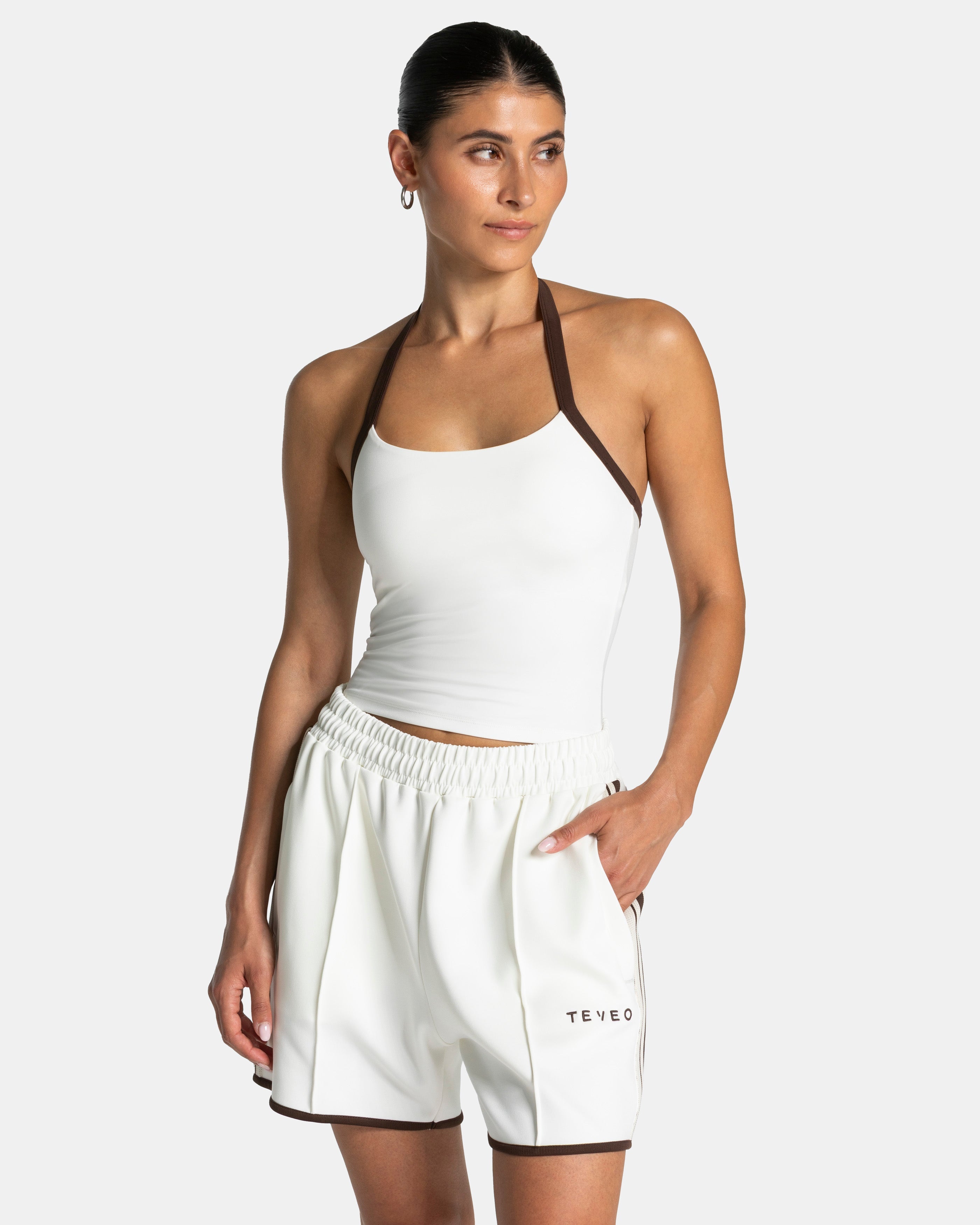 Club Neckholder Top "Off White"