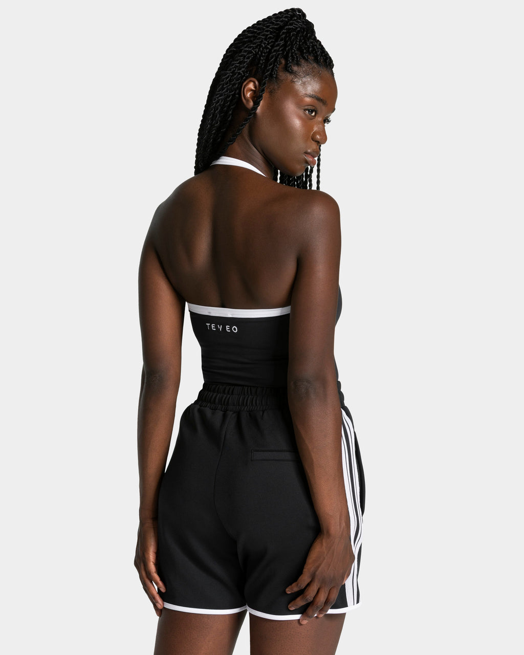 Club Neckholder Top "Schwarz"