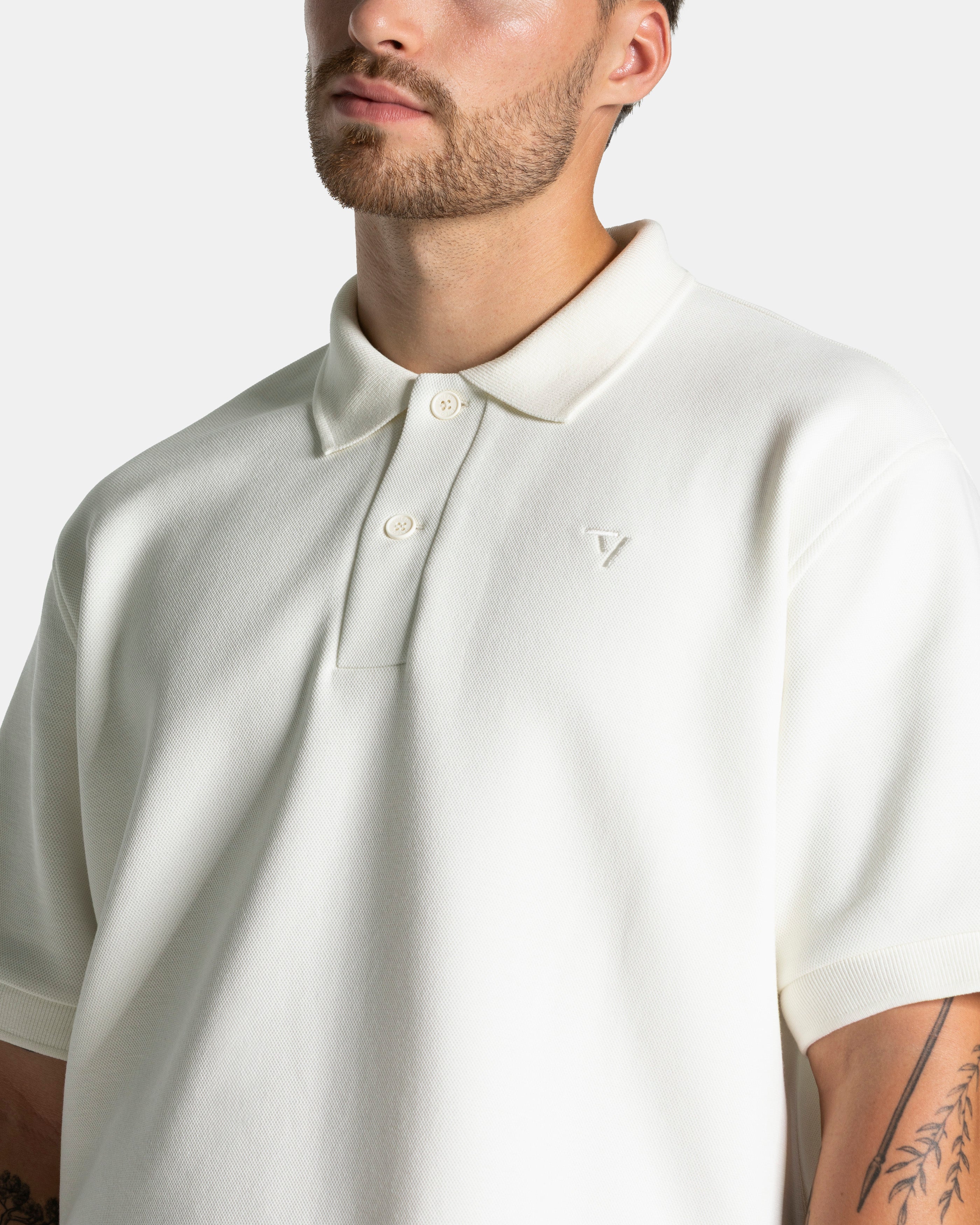 Club Oversized Polo "Off White"