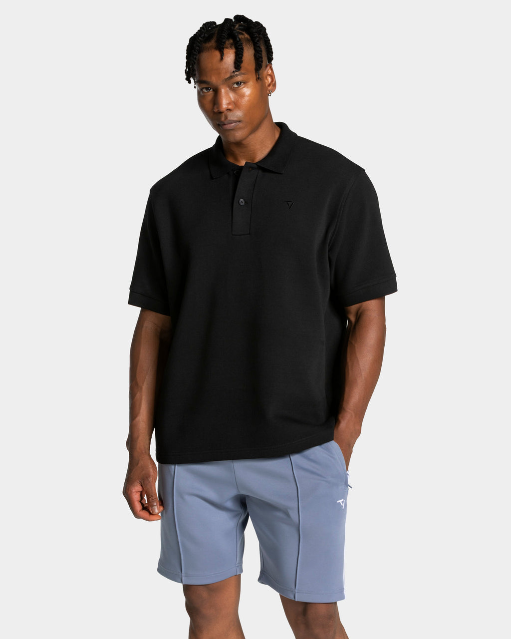 Club Oversized Polo "Schwarz"