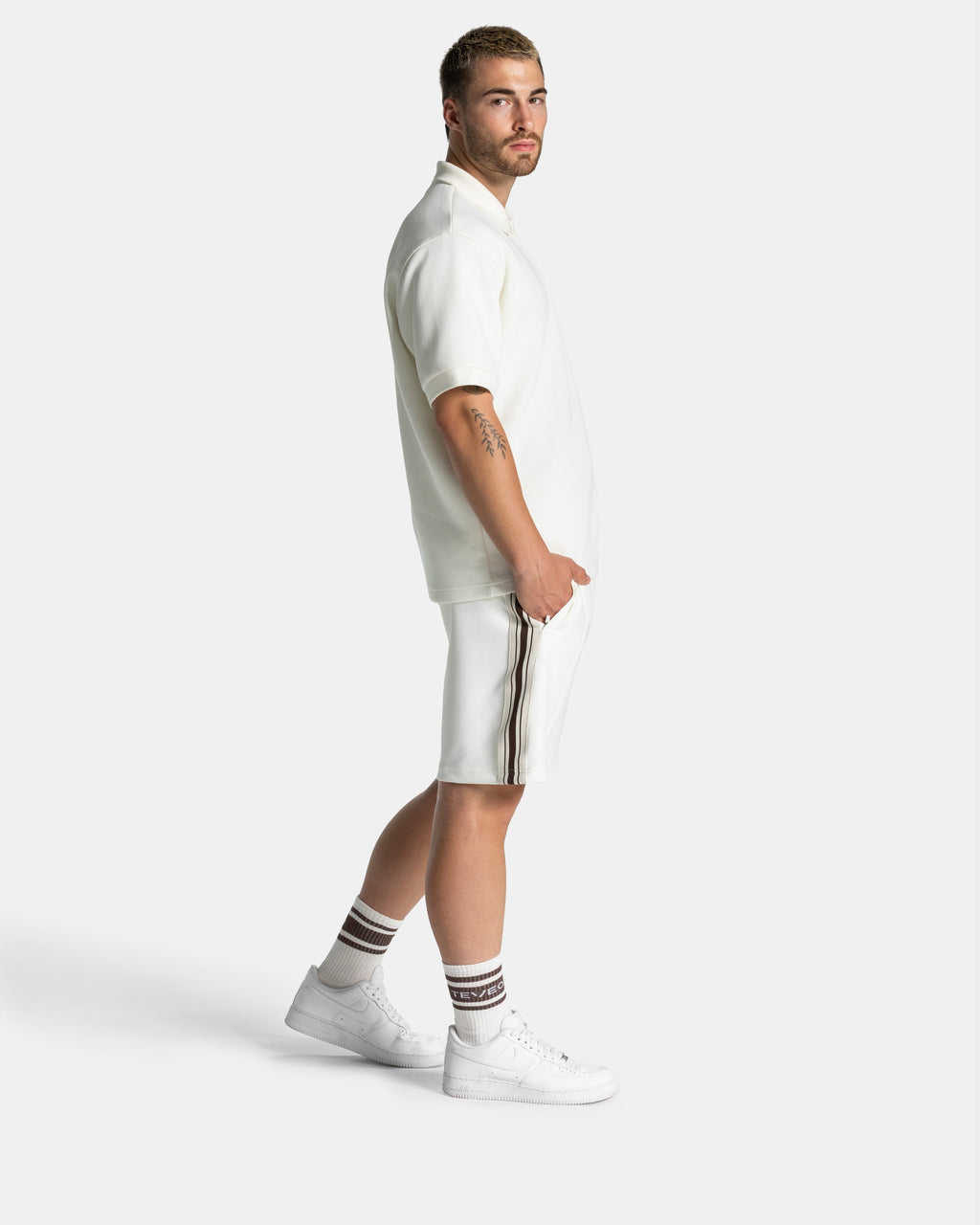 Club Socken (2er-Pack) "Off White - Espresso"