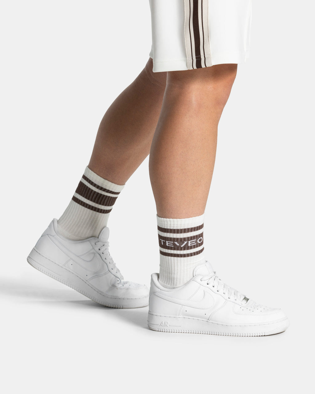 Club Socken (2er-Pack) "Off White - Espresso"
