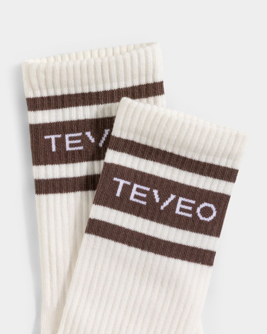 Club Socken (2er-Pack) "Off White - Espresso"