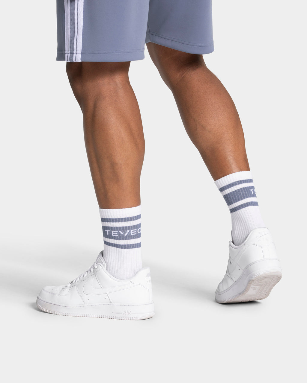 Club Socken (2er-Pack) "Weiß - Stahlblau"