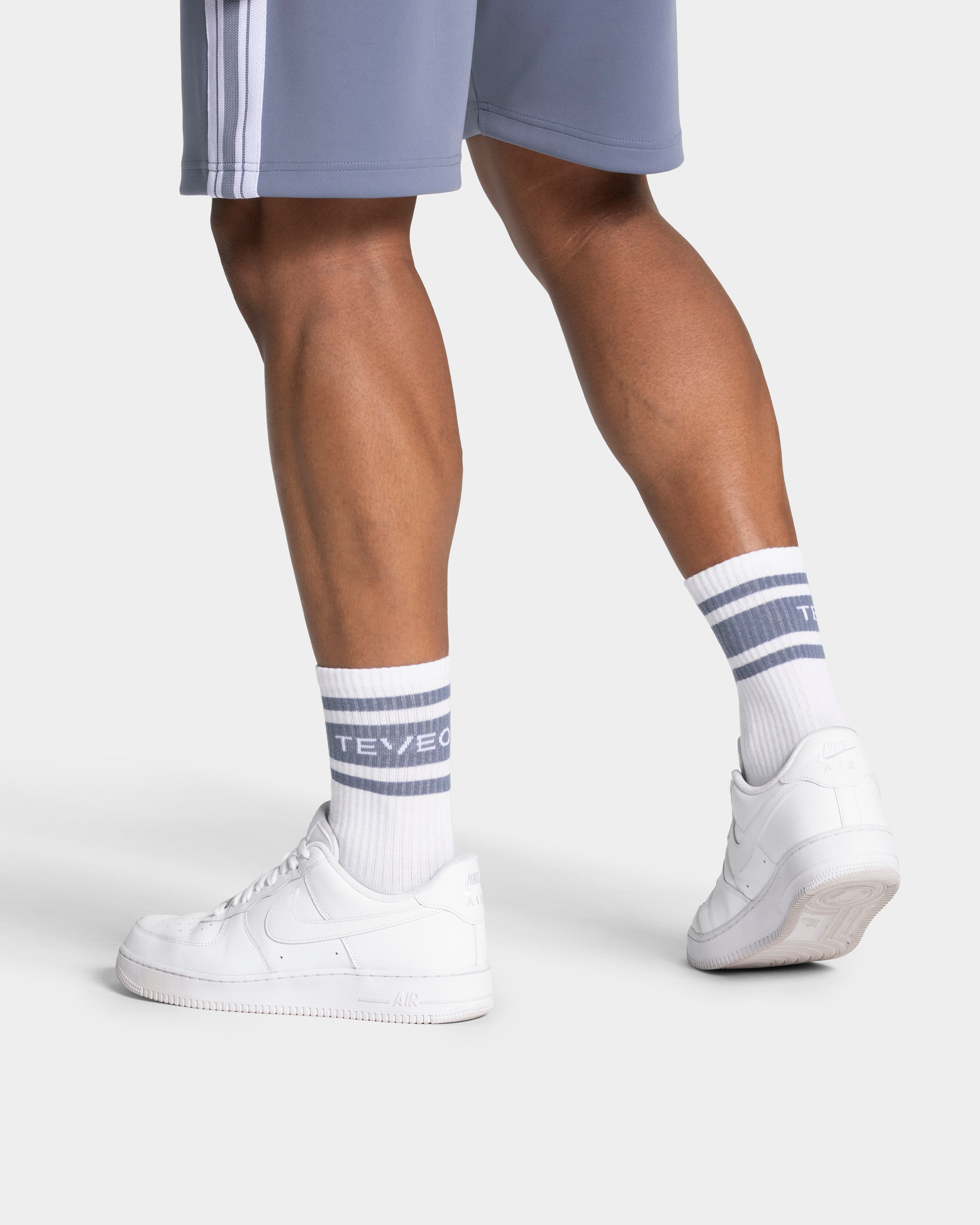 Club Socken (2er-Pack) "Weiß - Stahlblau"