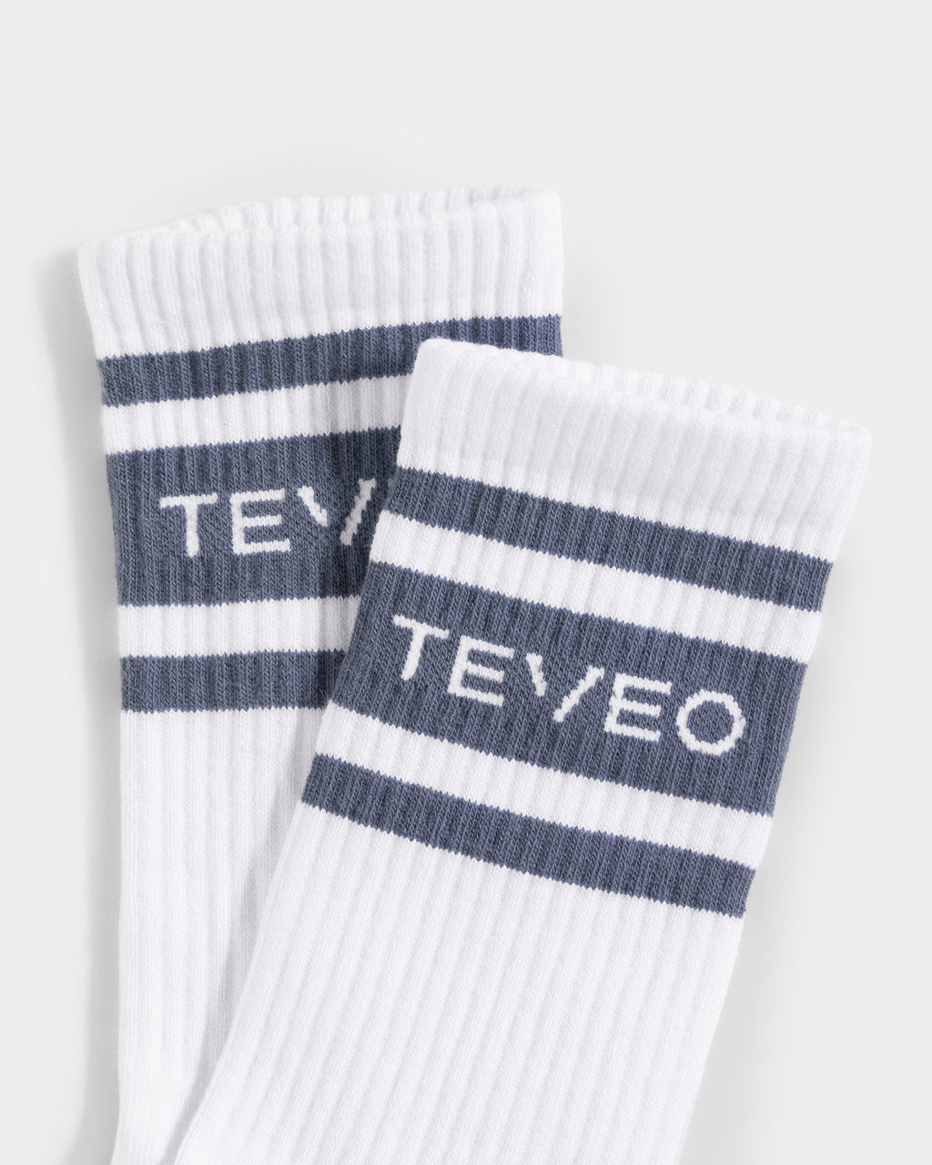 Club Socken (2er-Pack) "Weiß - Stahlblau"