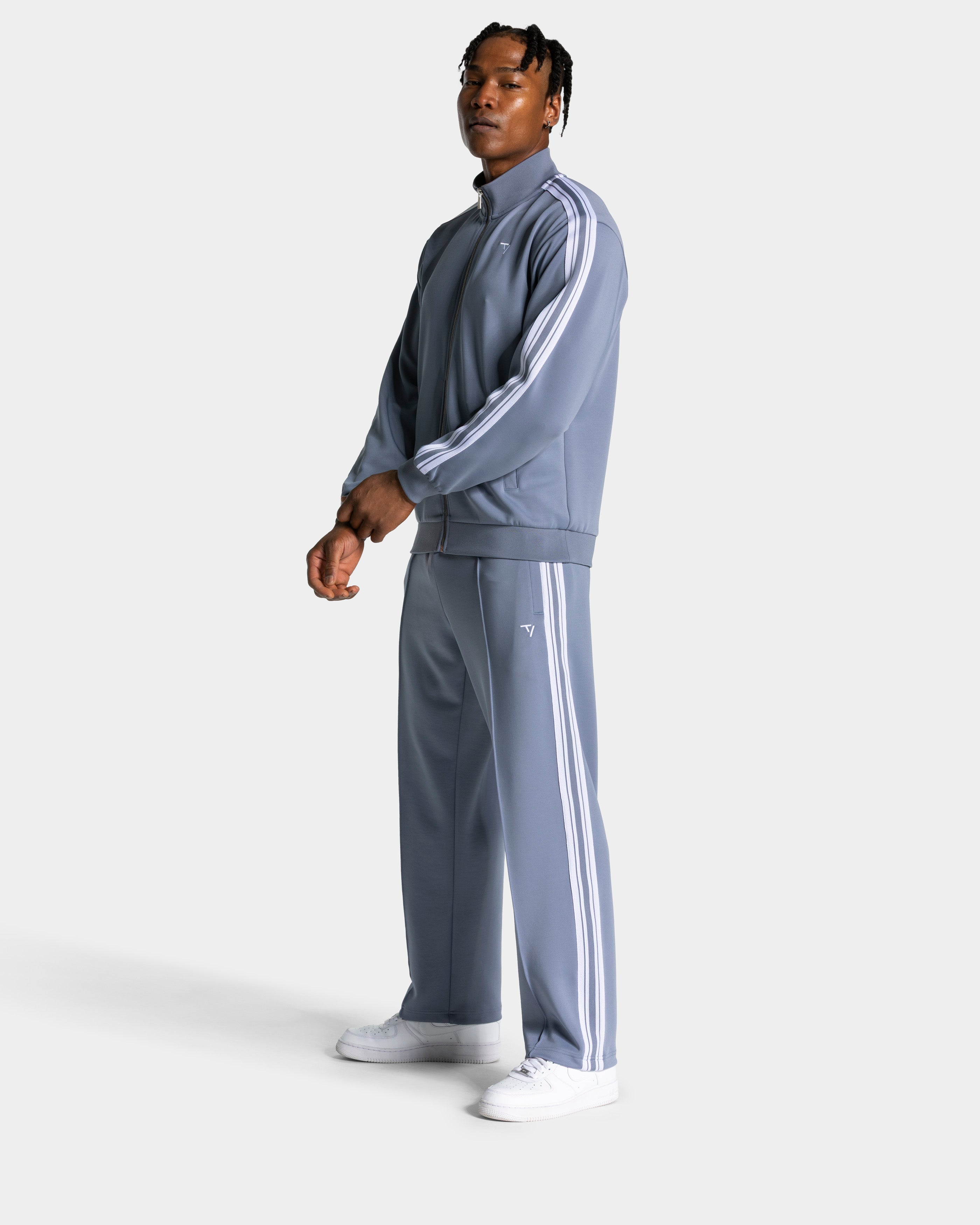 Club Straight Leg Jogger "Stahlblau"