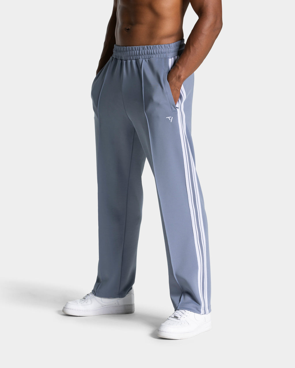 Club Straight Leg Jogger "Stahlblau"