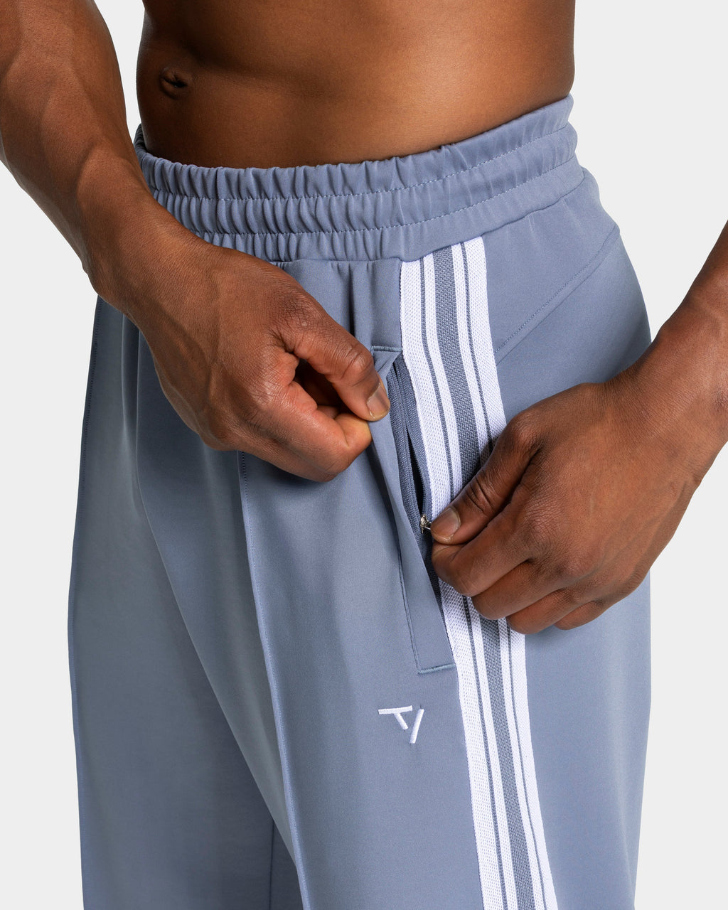 Club Straight Leg Jogger "Stahlblau"