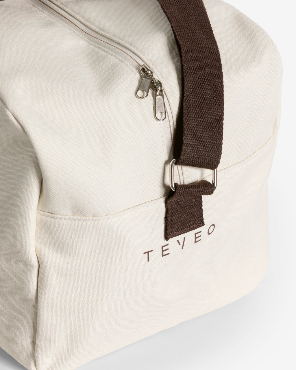 Club Weekender Bag "Off White - Espresso"