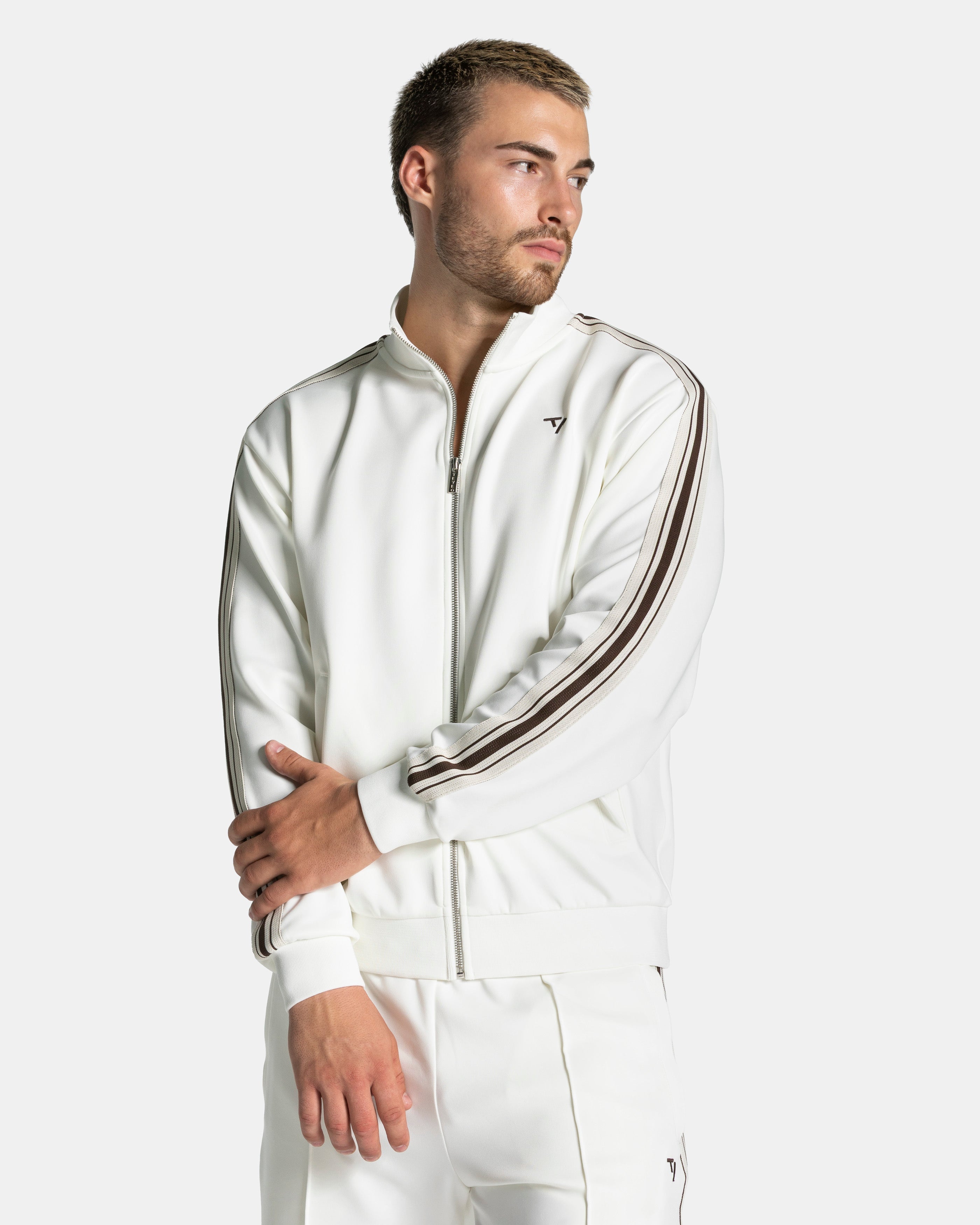 Club Zip Jacke "Off White"