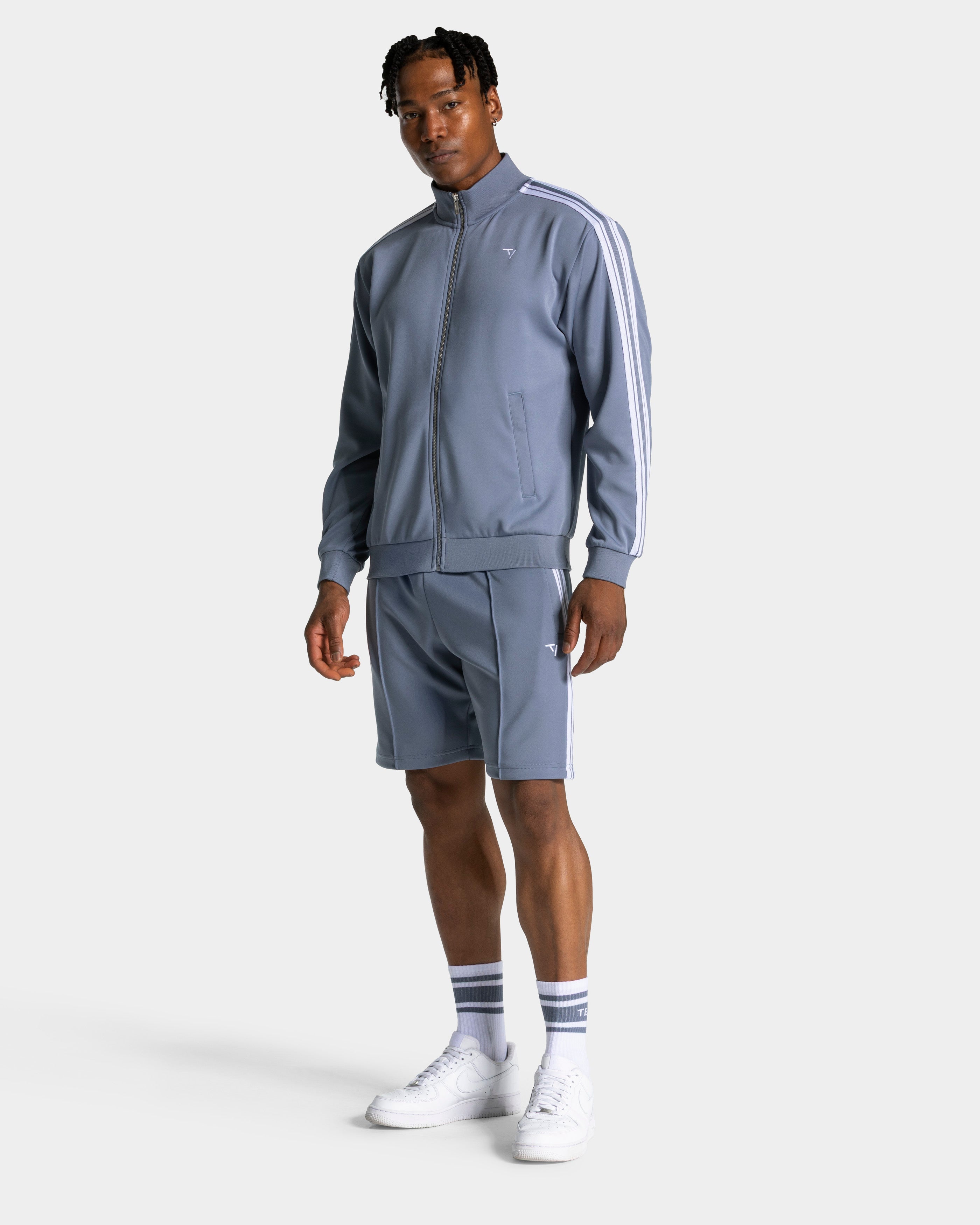 Club Zip Jacke "Stahlblau"