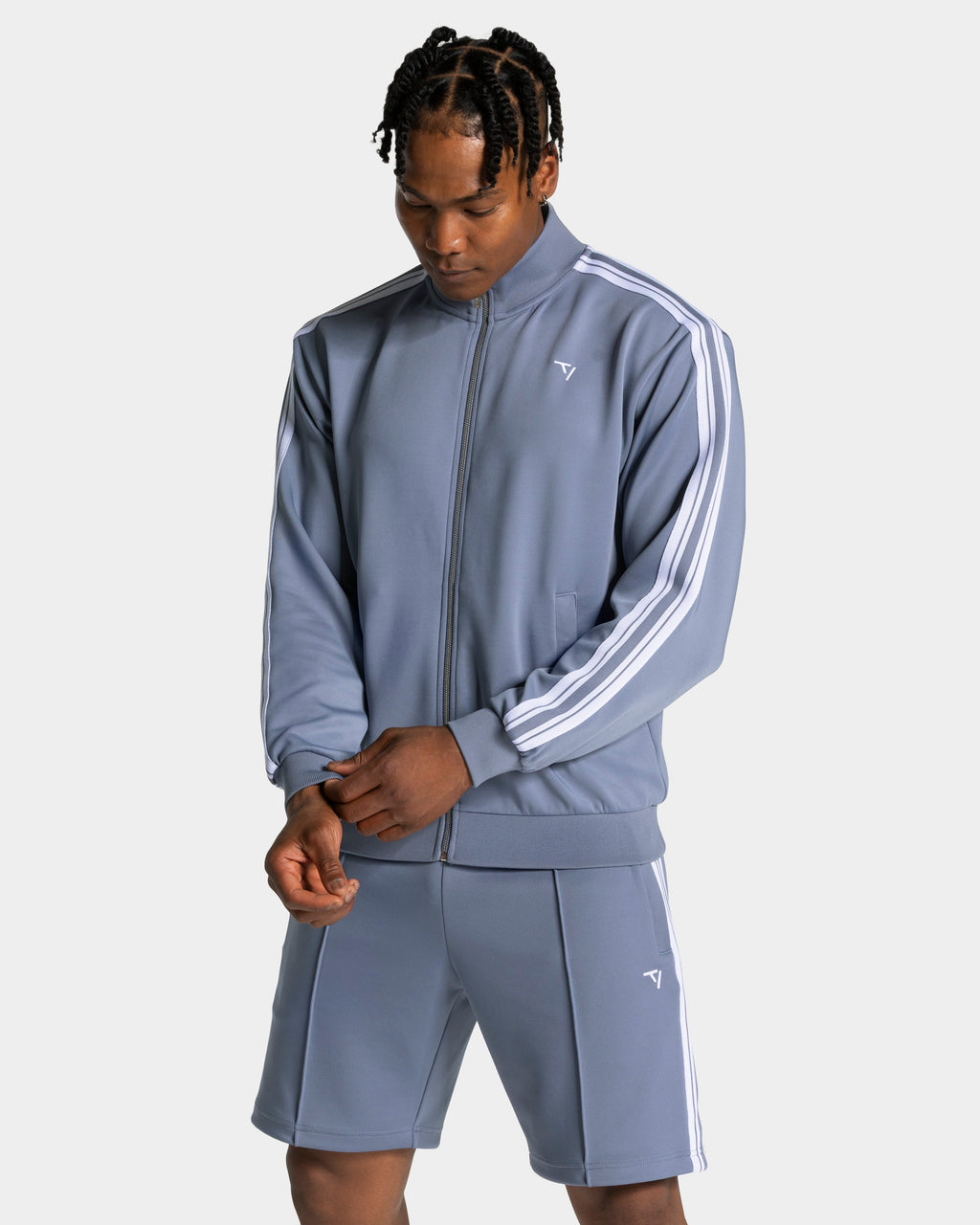 Club Zip Jacke "Stahlblau"