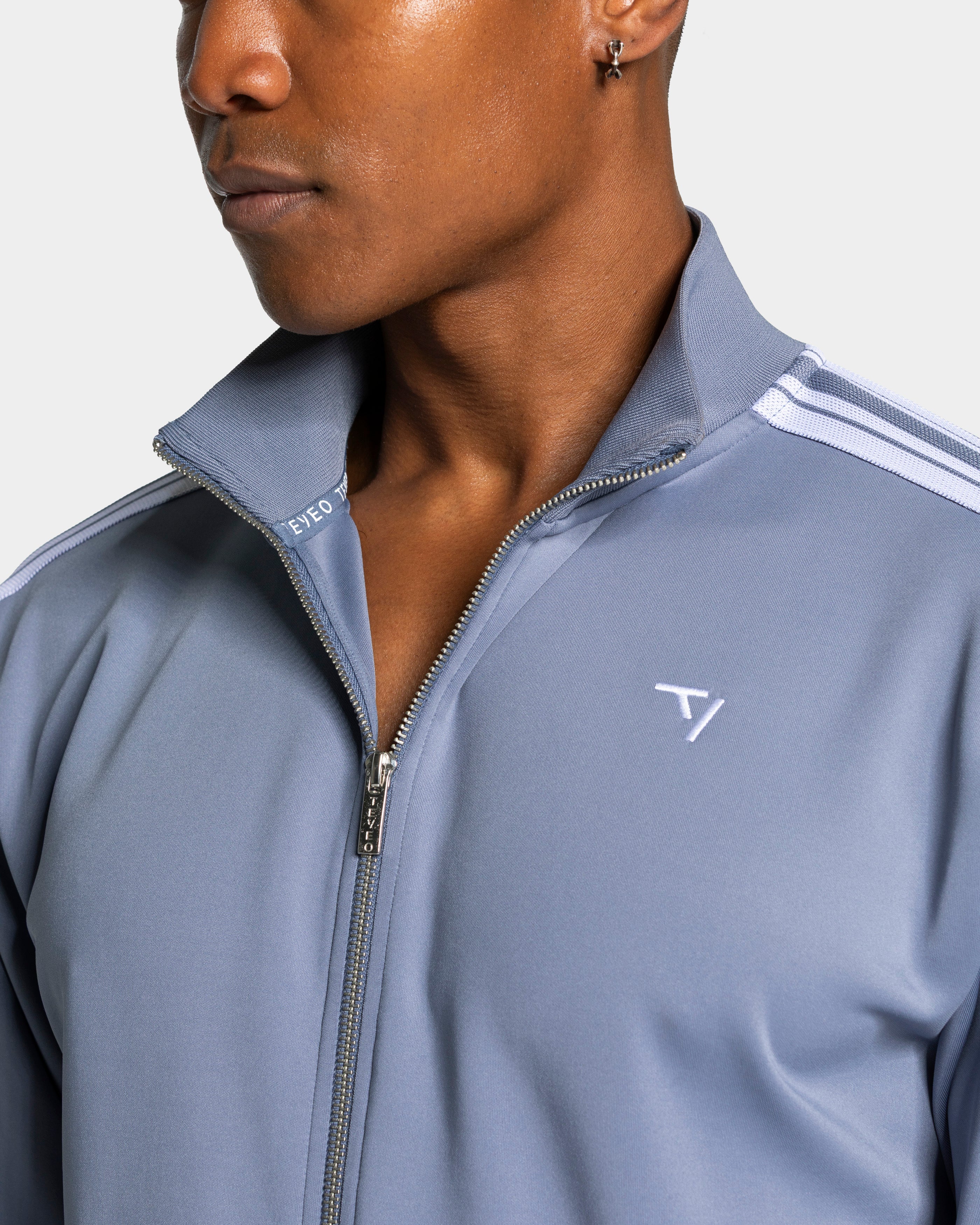 Club Zip Jacke "Stahlblau"