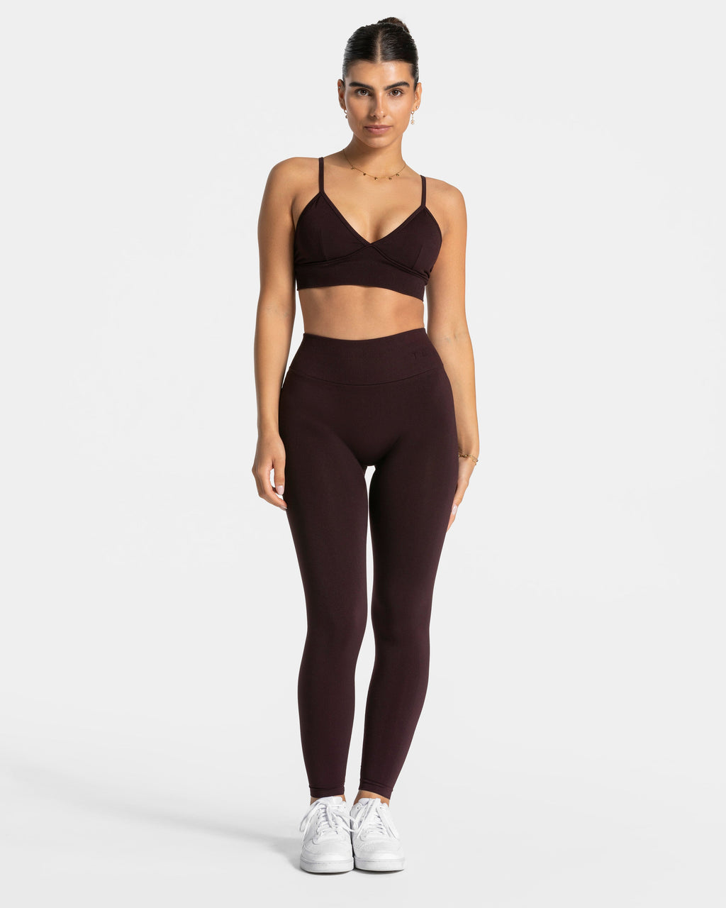 Essence V-Back Covert Scrunch Leggings "Merlot"
