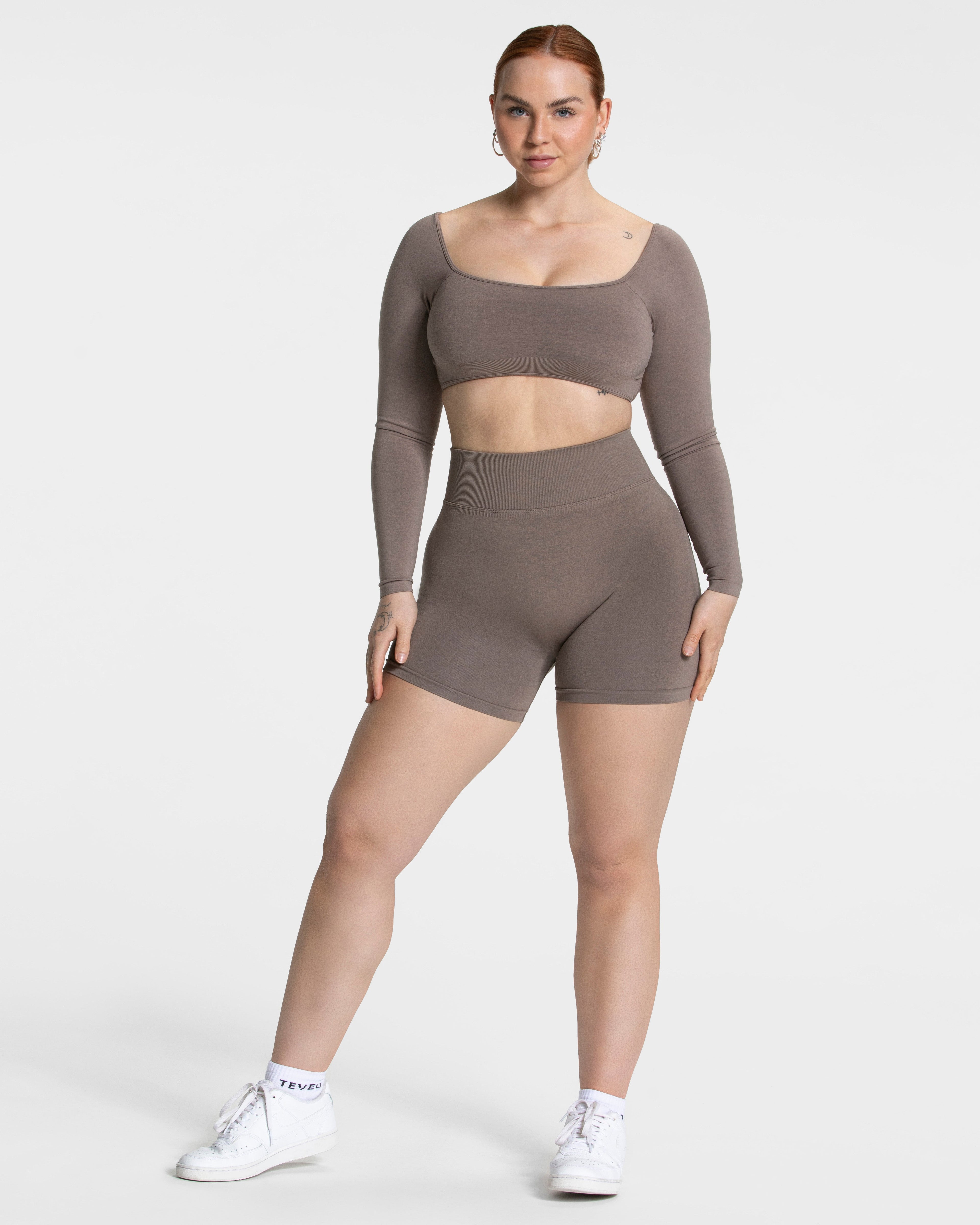 Femme Sculpt Scrunch Shorts "Mokka"