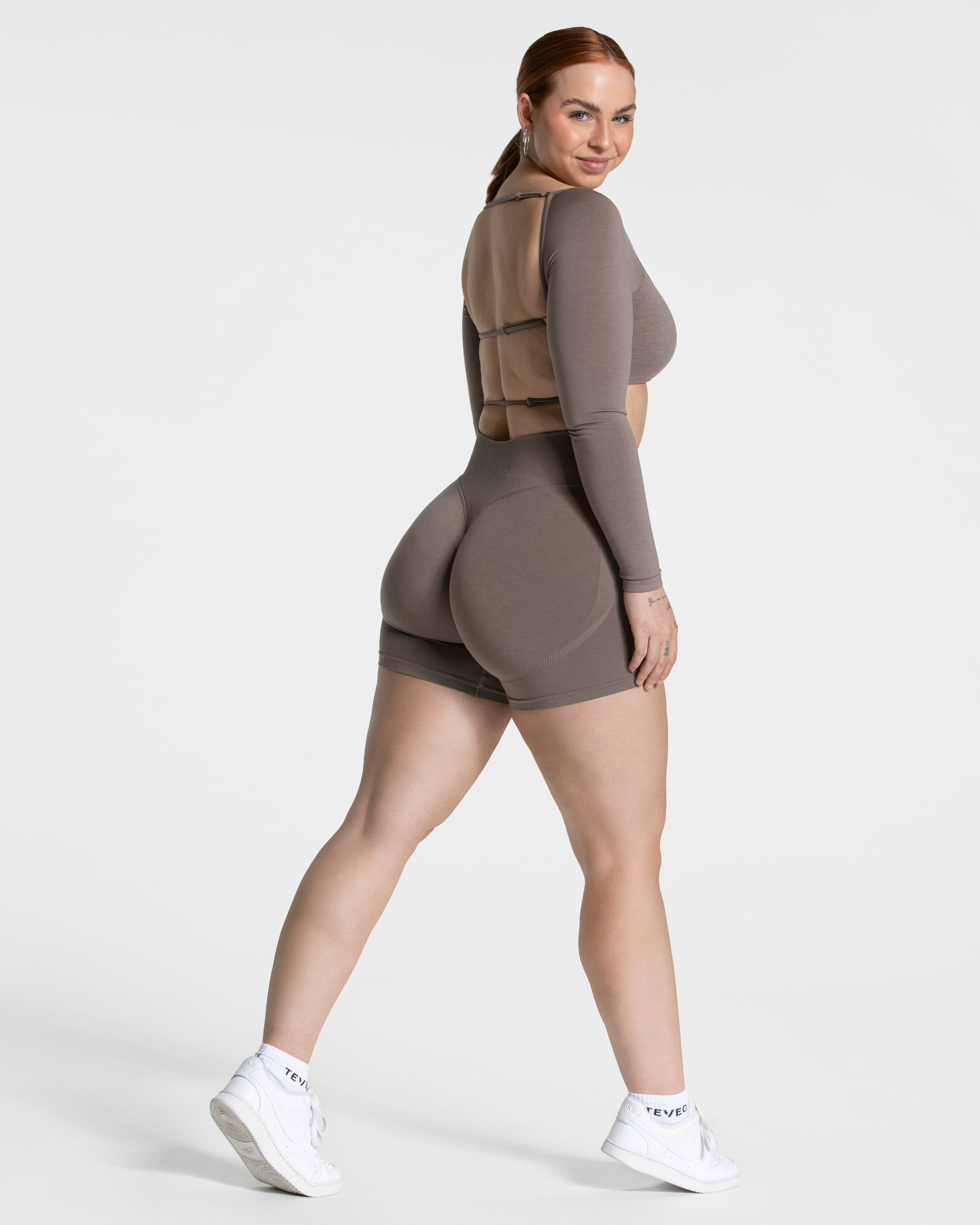 Femme Backless Longsleeve "Mokka"