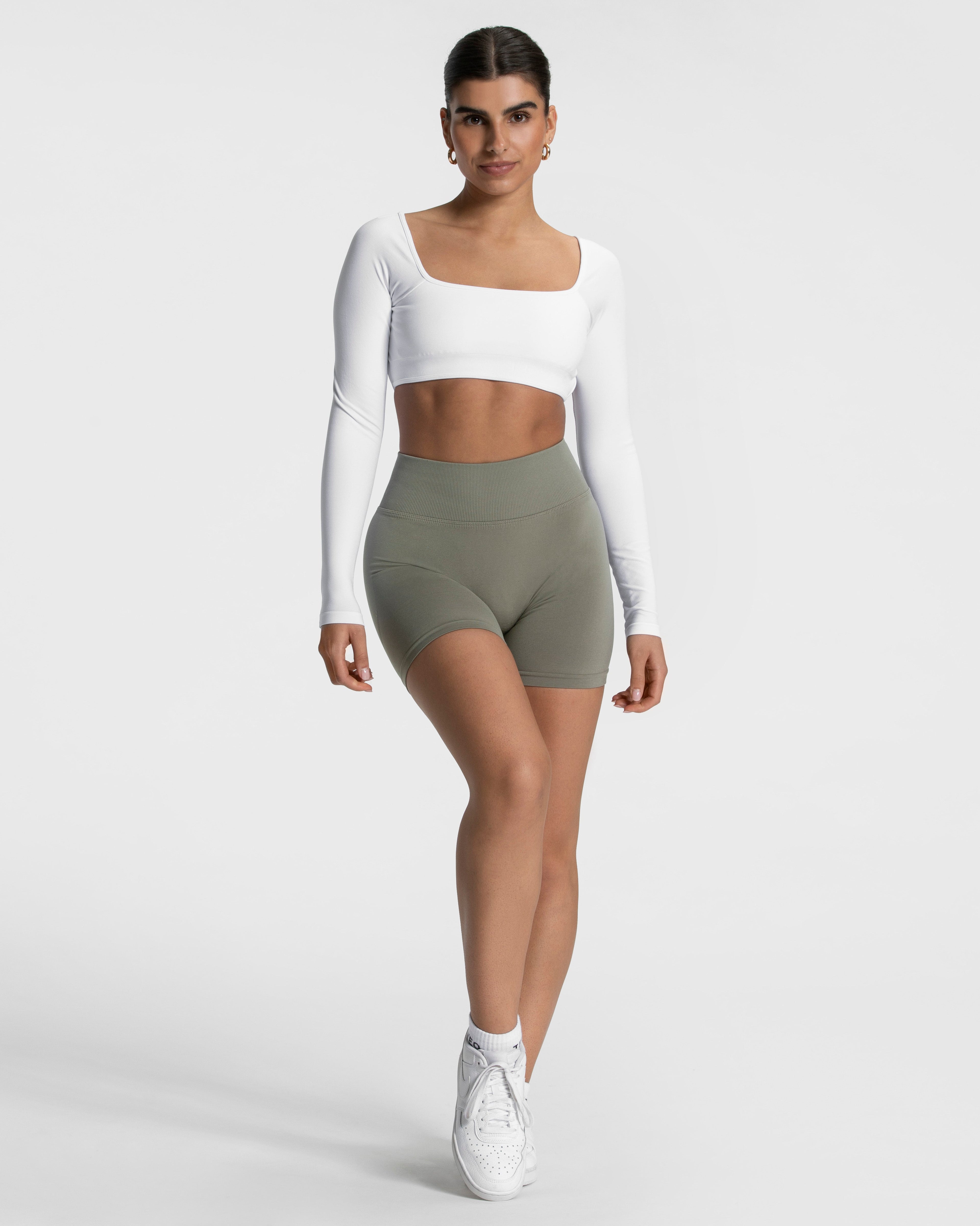 Femme Backless Longsleeve "Weiß"