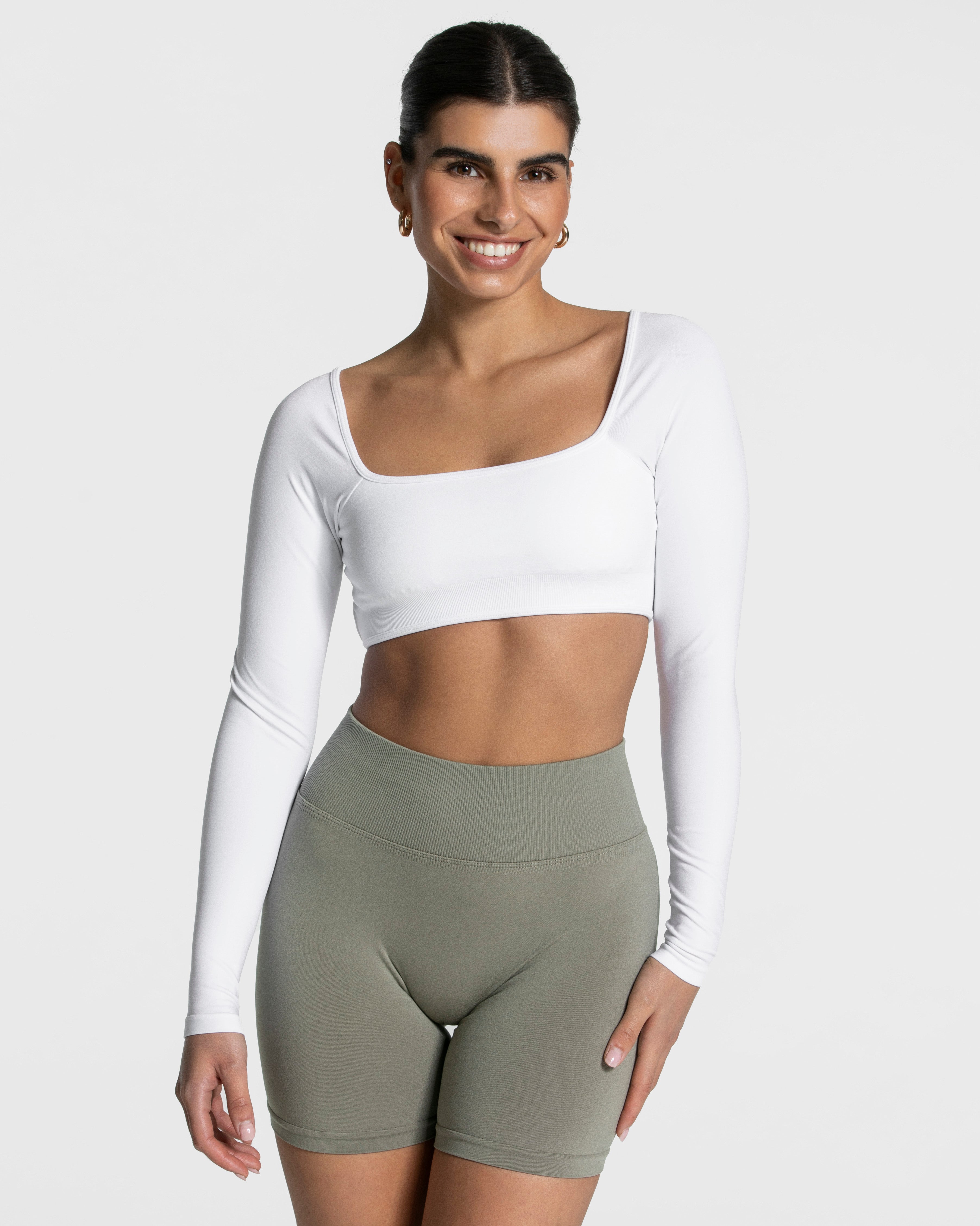 Femme Backless Longsleeve "Weiß"