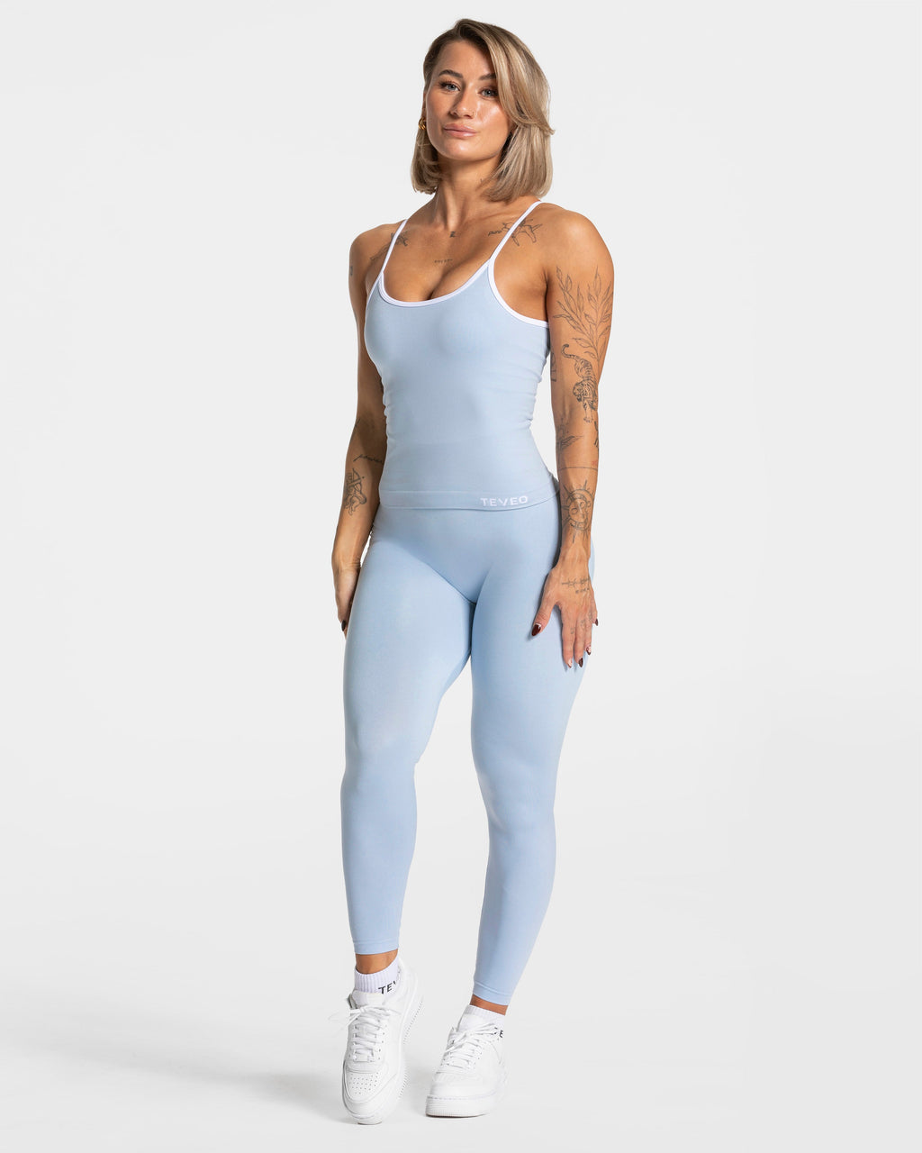 Contrastline Cami Top  "Babyblau"