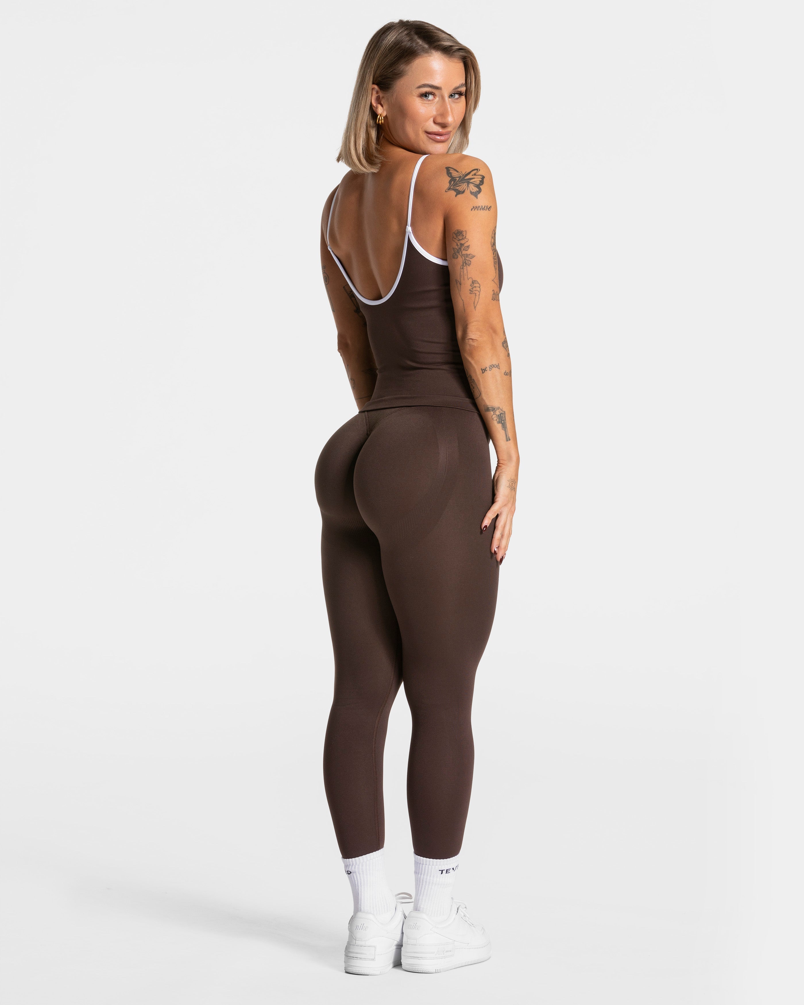 Contrastline Cami Top  "Espresso"