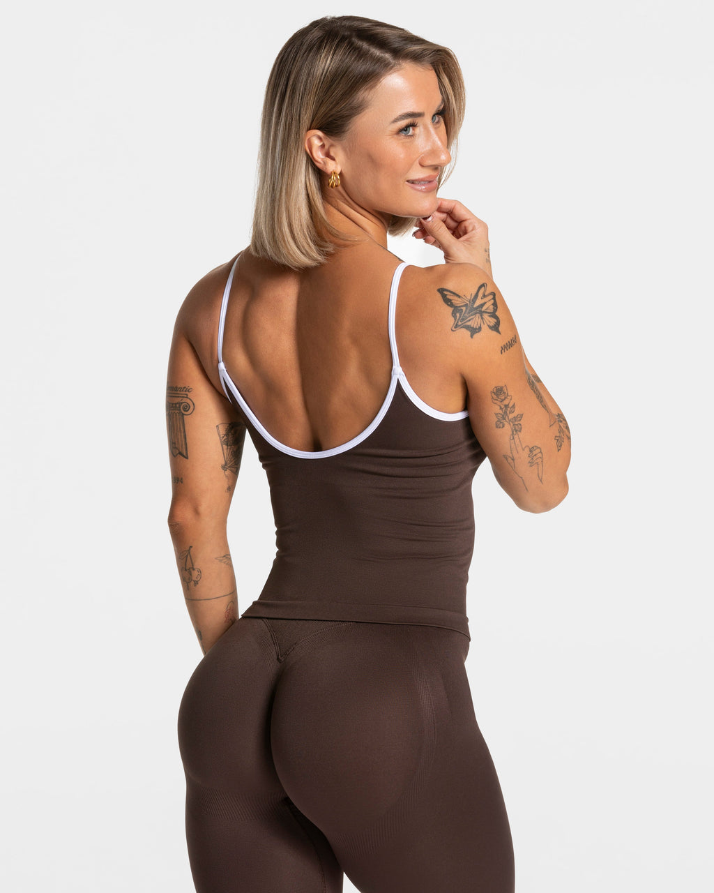 Contrastline Cami Top  "Espresso"