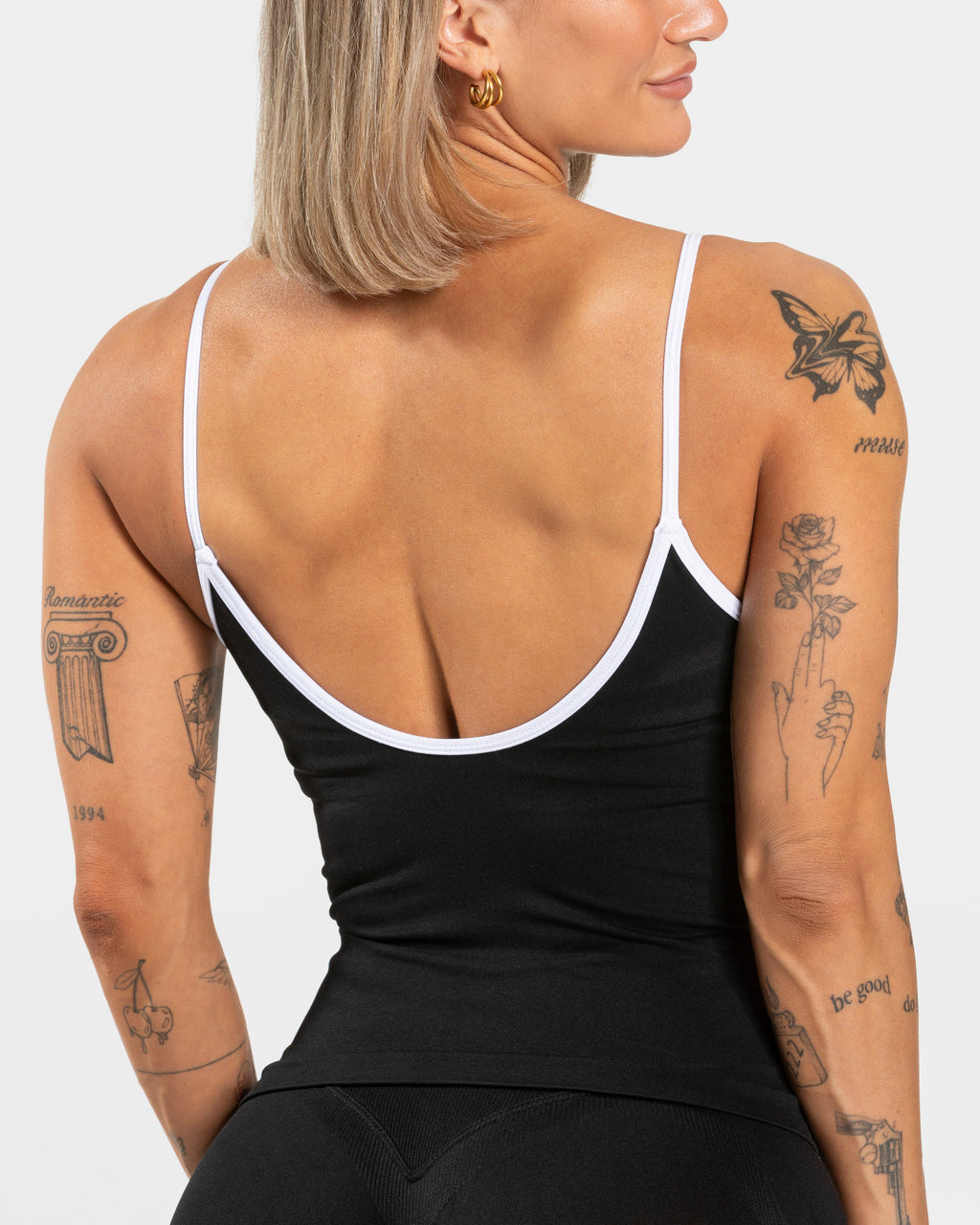 Contrastline Cami Top  "Schwarz"