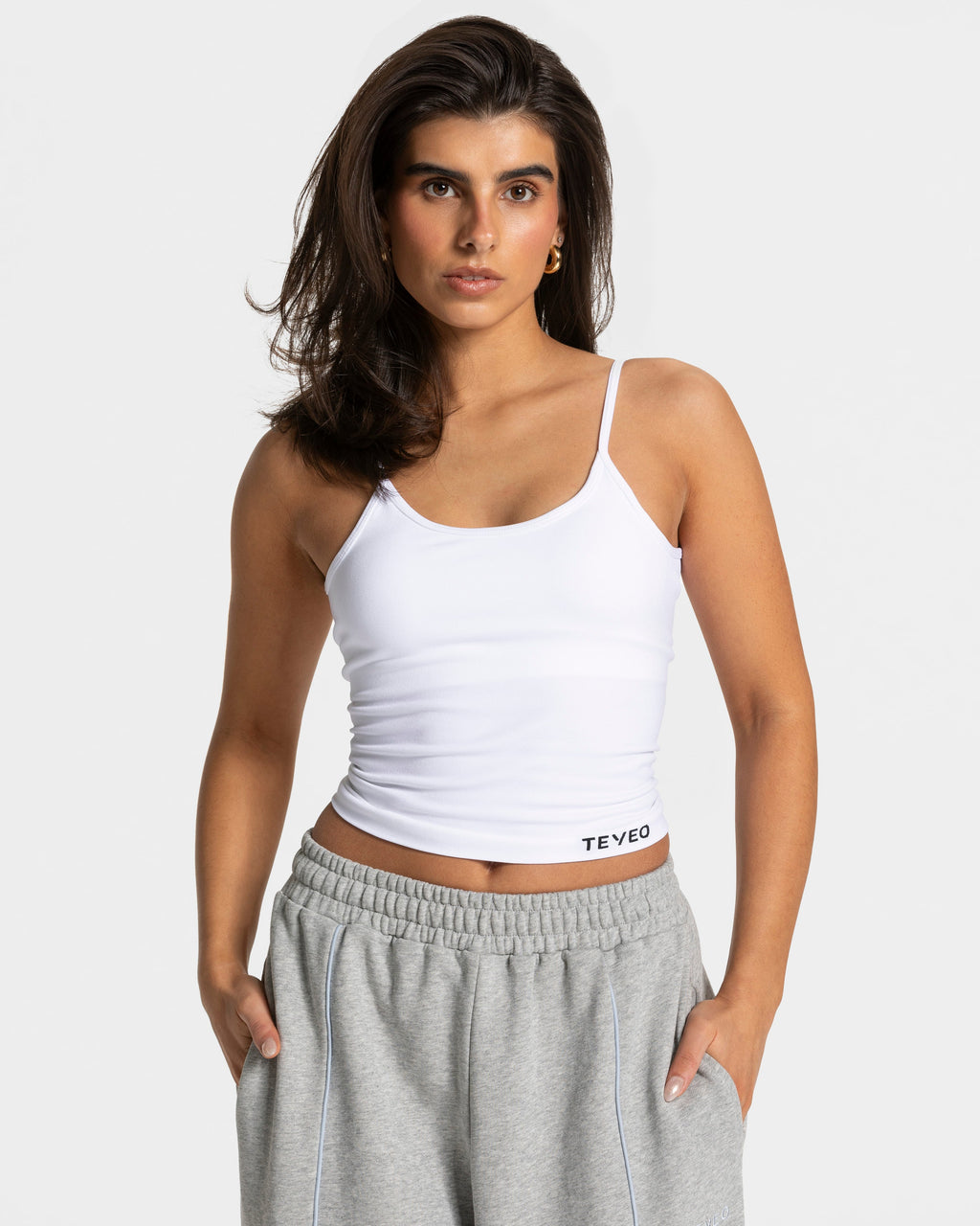 Contrastline Cami Top  "Weiß"