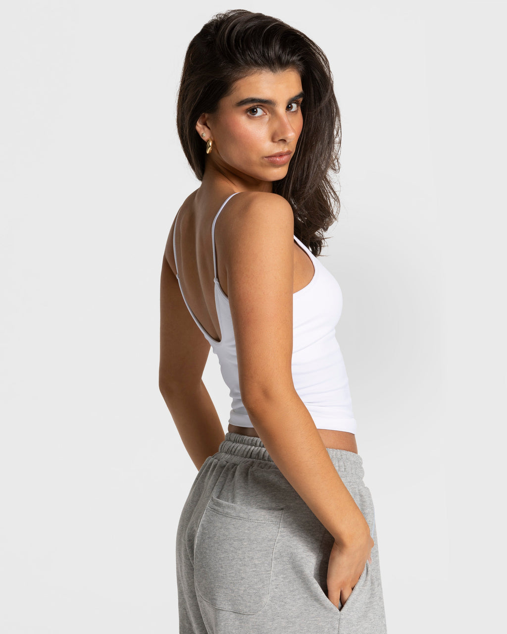 Contrastline Cami Top  "Weiß"