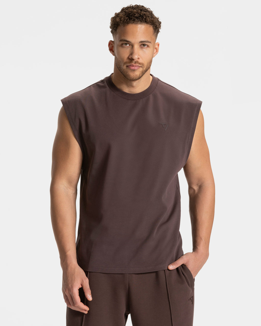 Contrastline Oversized Tank "Espresso"