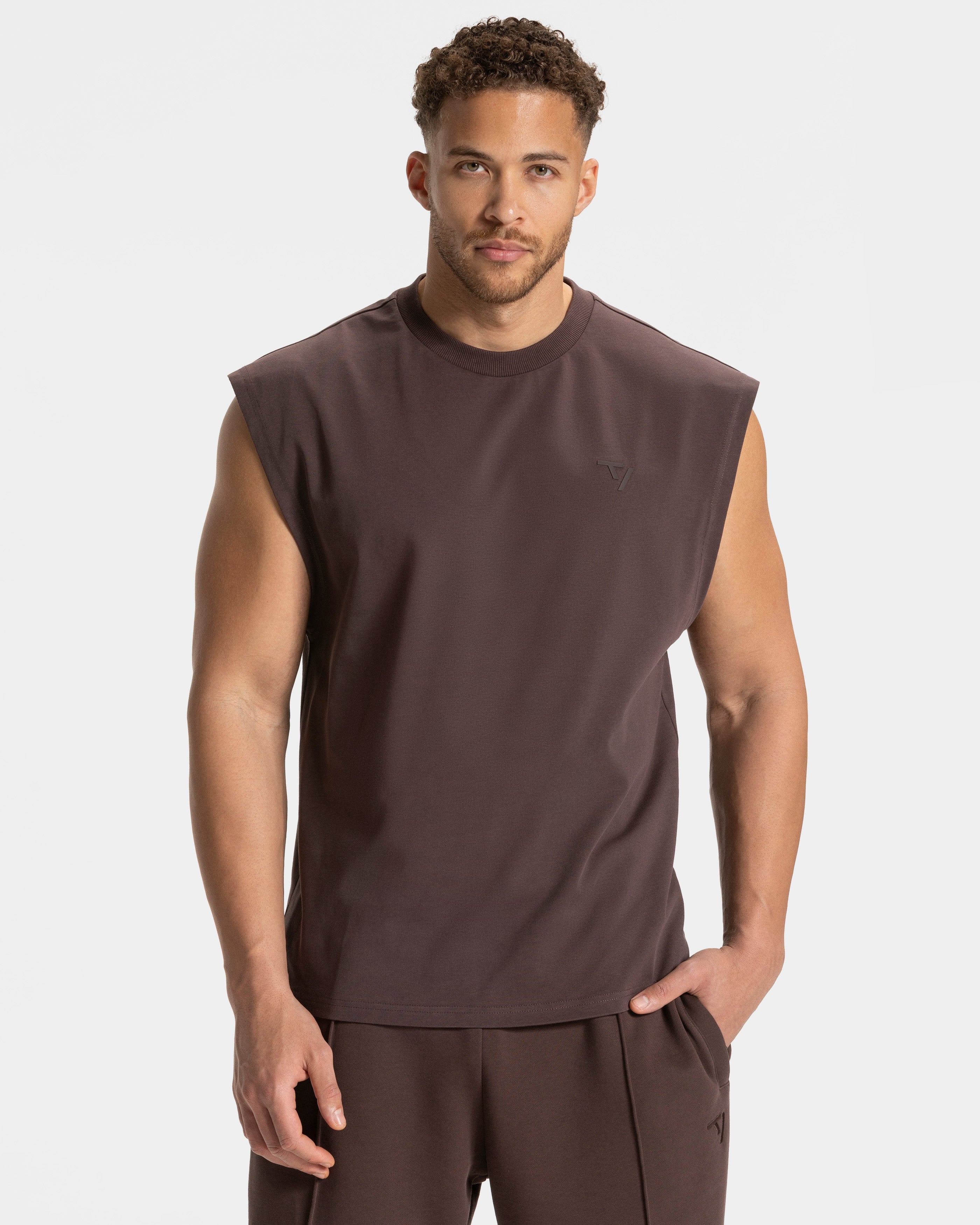 Contrastline Oversized Tank "Espresso"