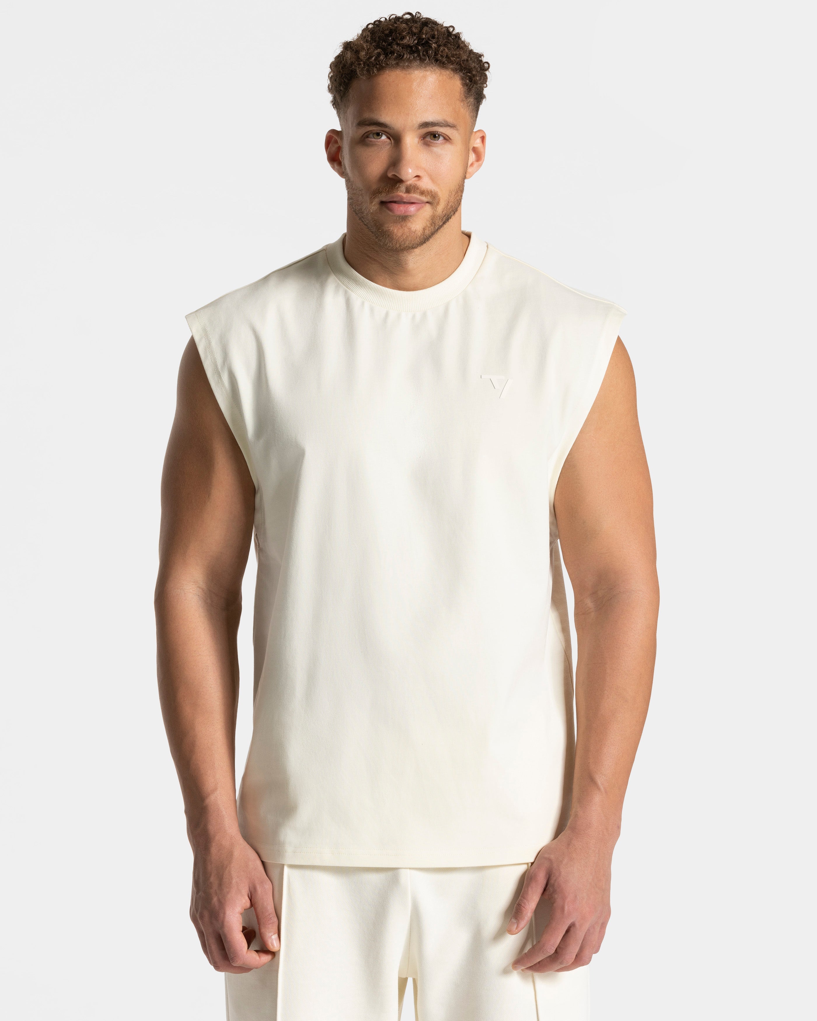 Contrastline Oversized Tank "Off White"
