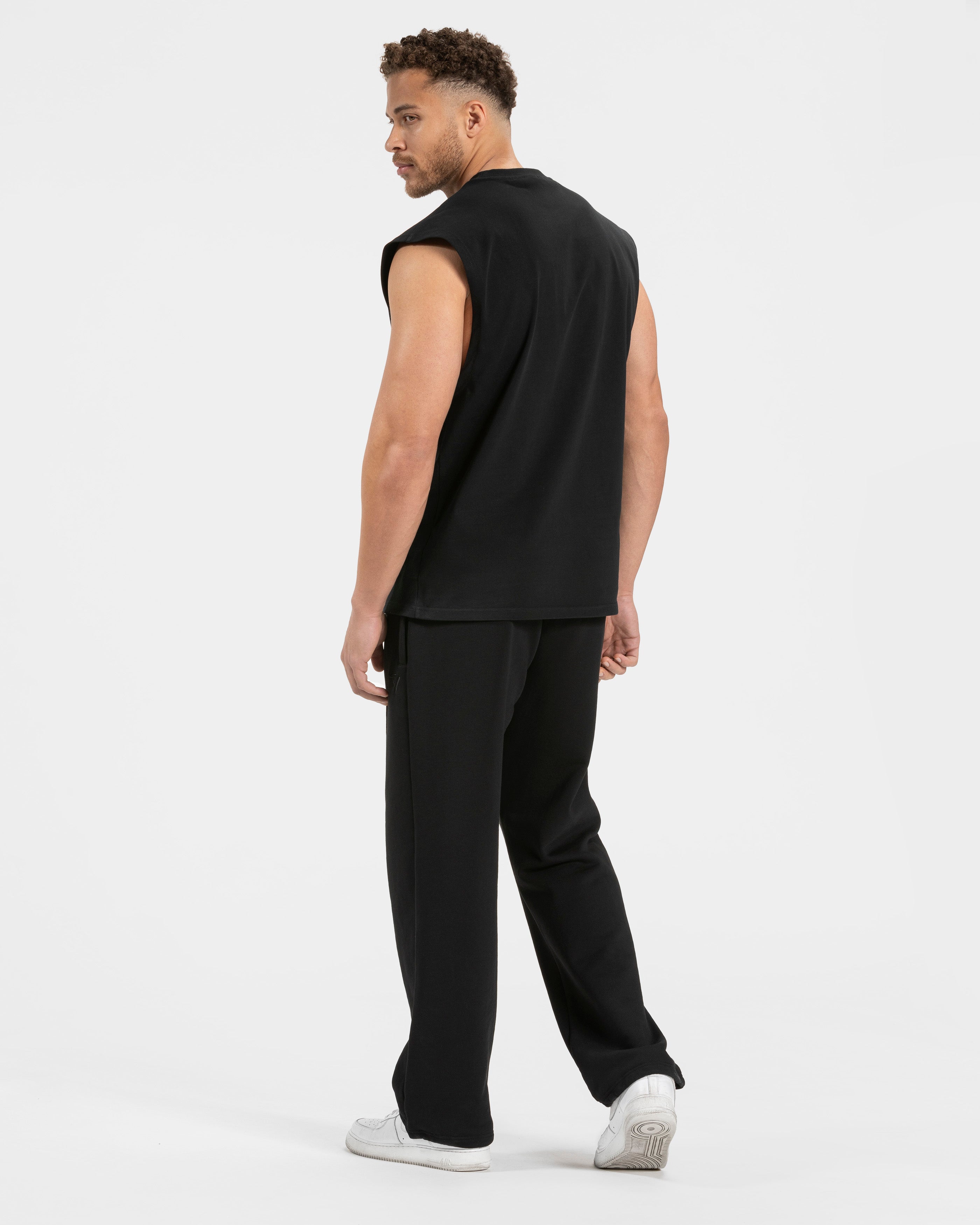 Contrastline Straight Leg Jogger "Schwarz"
