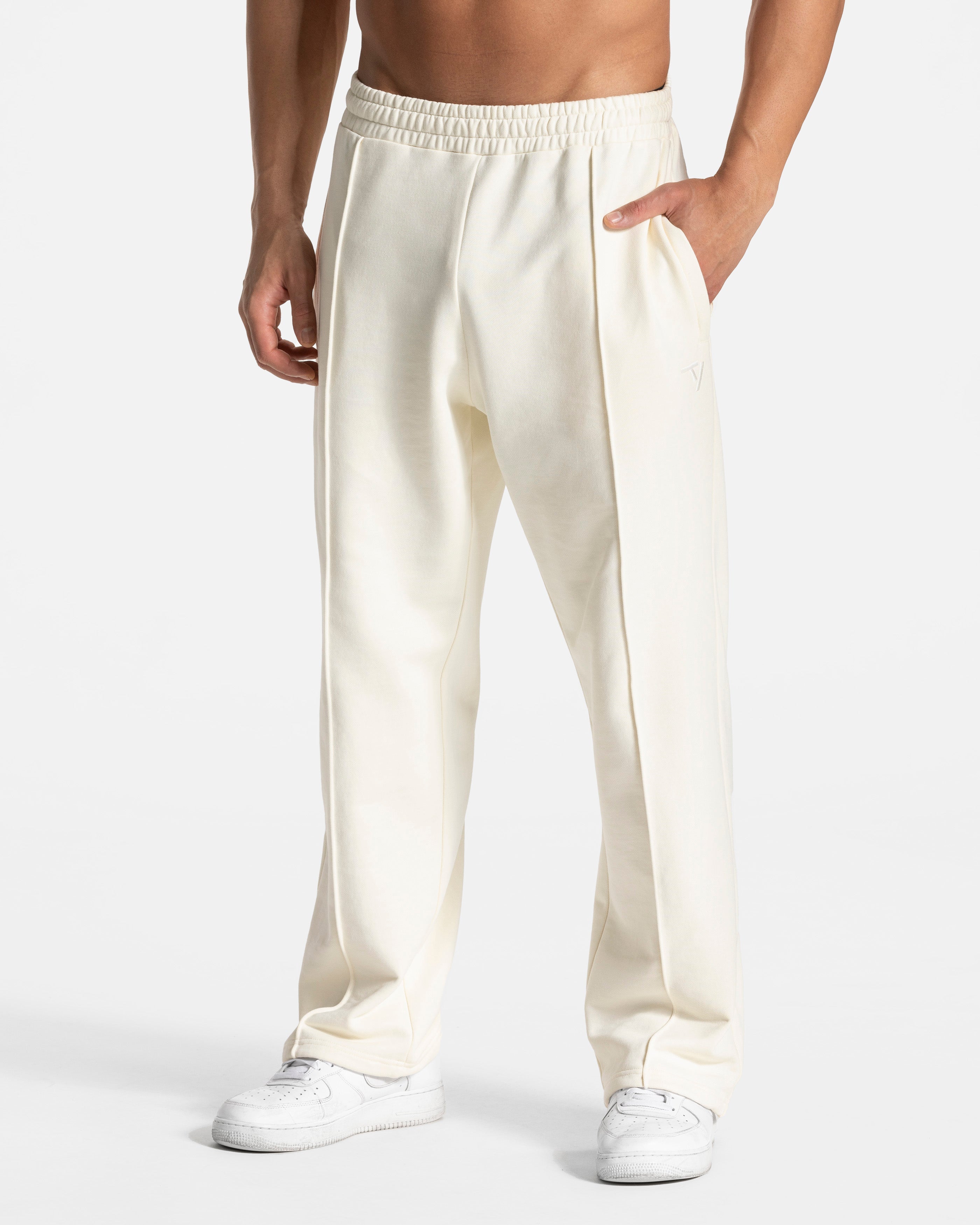 Contrastline Straight Leg Jogger "Off White"