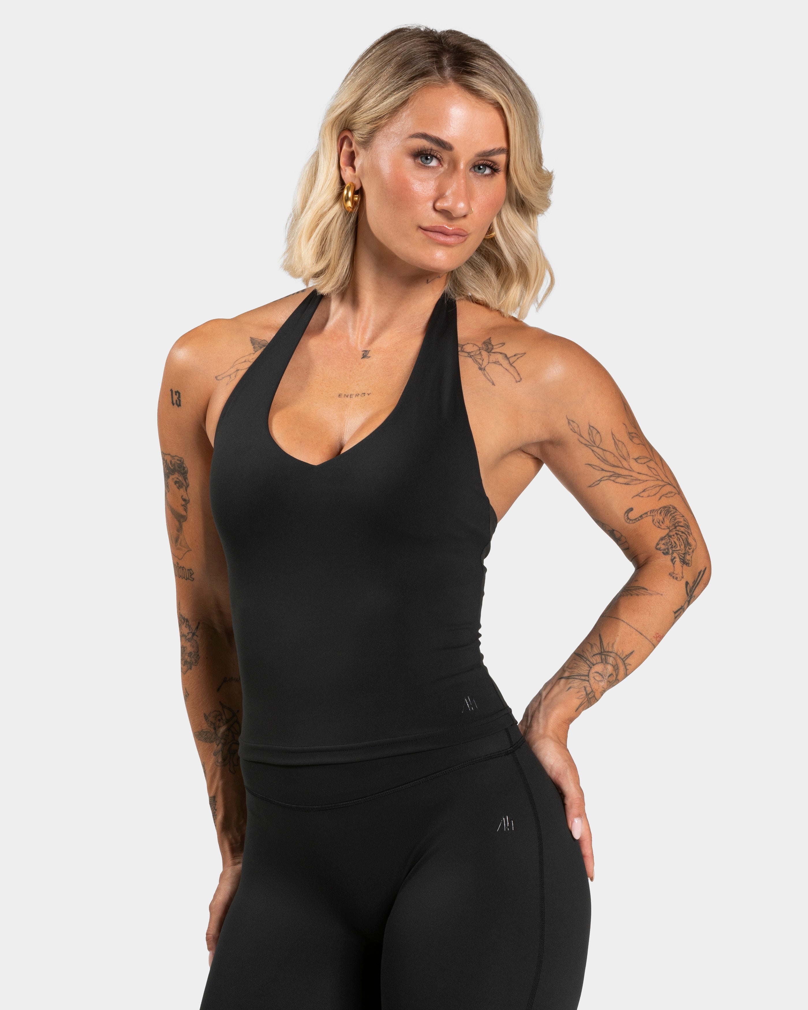 Luxmotion Neckholder Top "Schwarz"