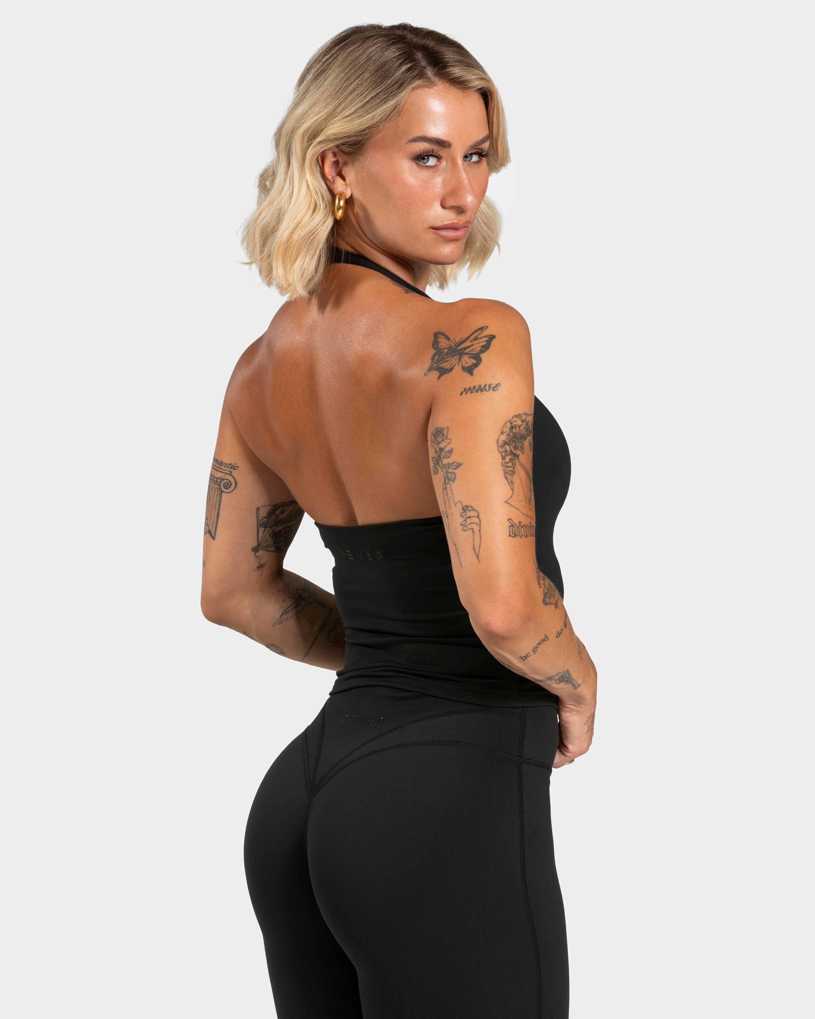 Luxmotion Neckholder Top "Schwarz"