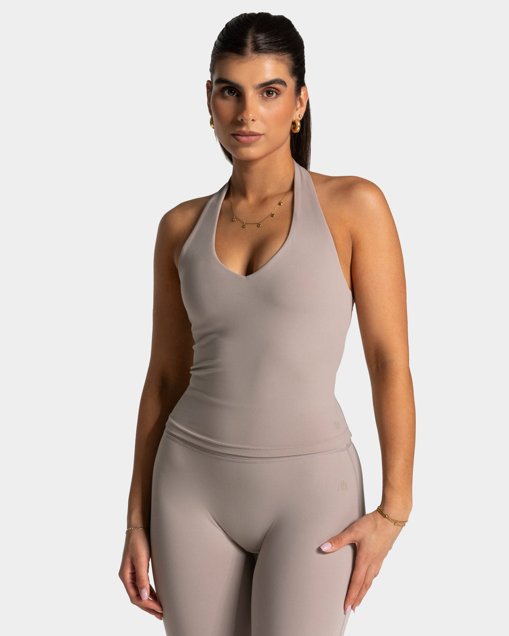 Luxmotion Neckholder Top "Stone"