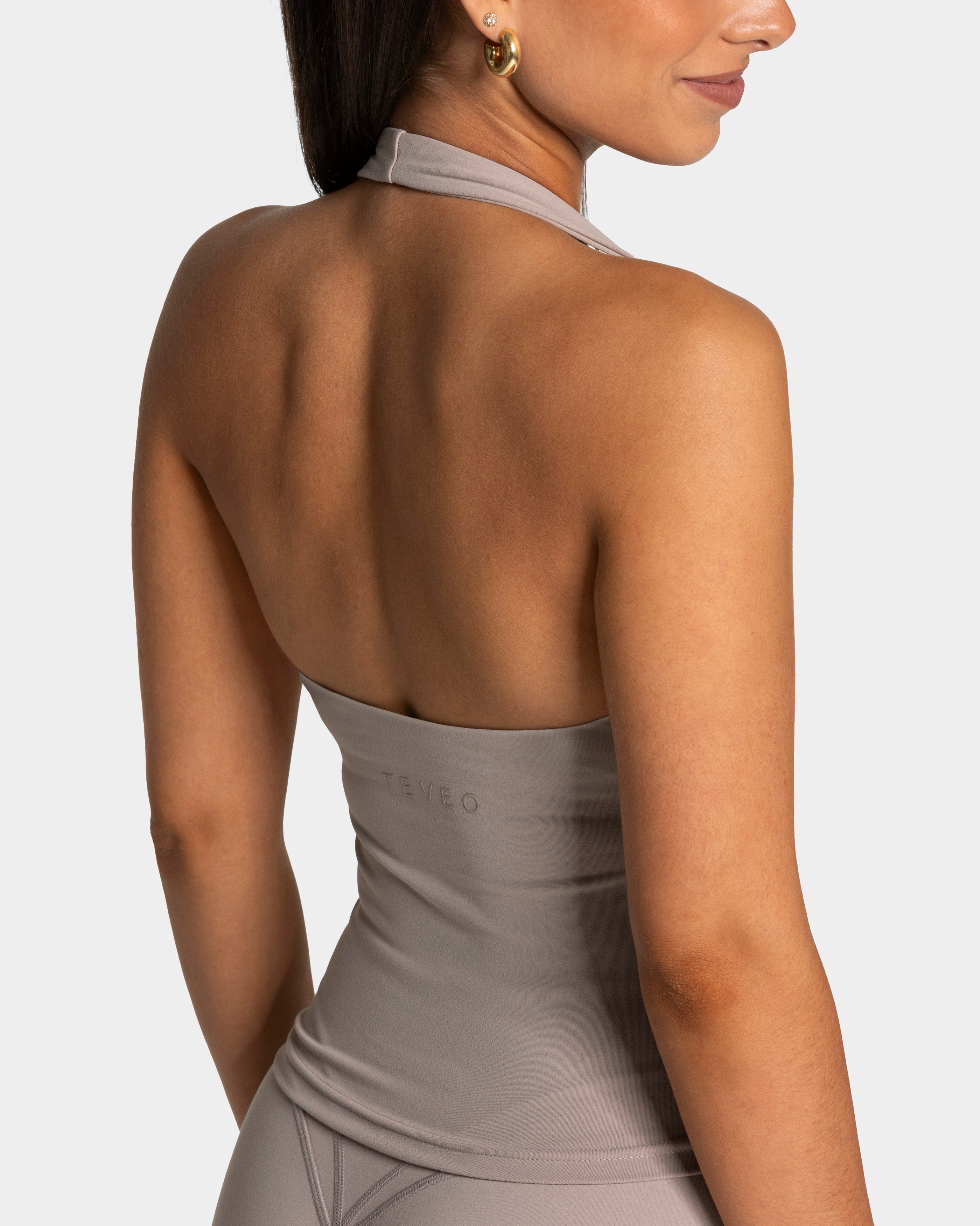 Luxmotion Neckholder Top "Stone"