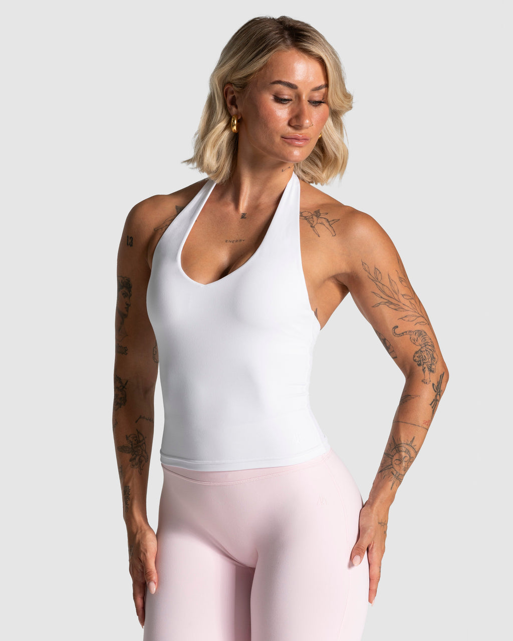 Luxmotion Neckholder Top "Weiß"