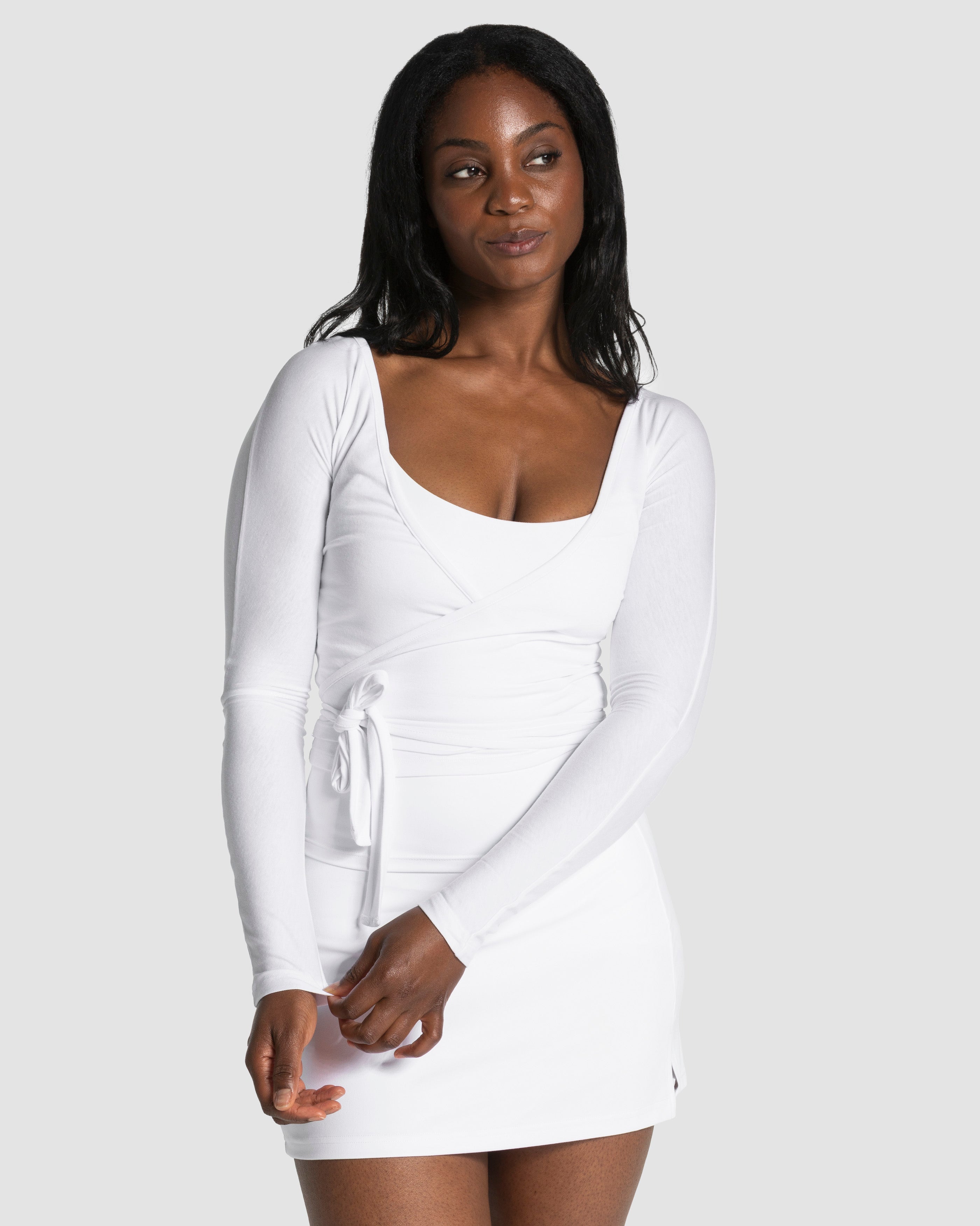 Mellow Wrapped Longsleeve "Weiß"