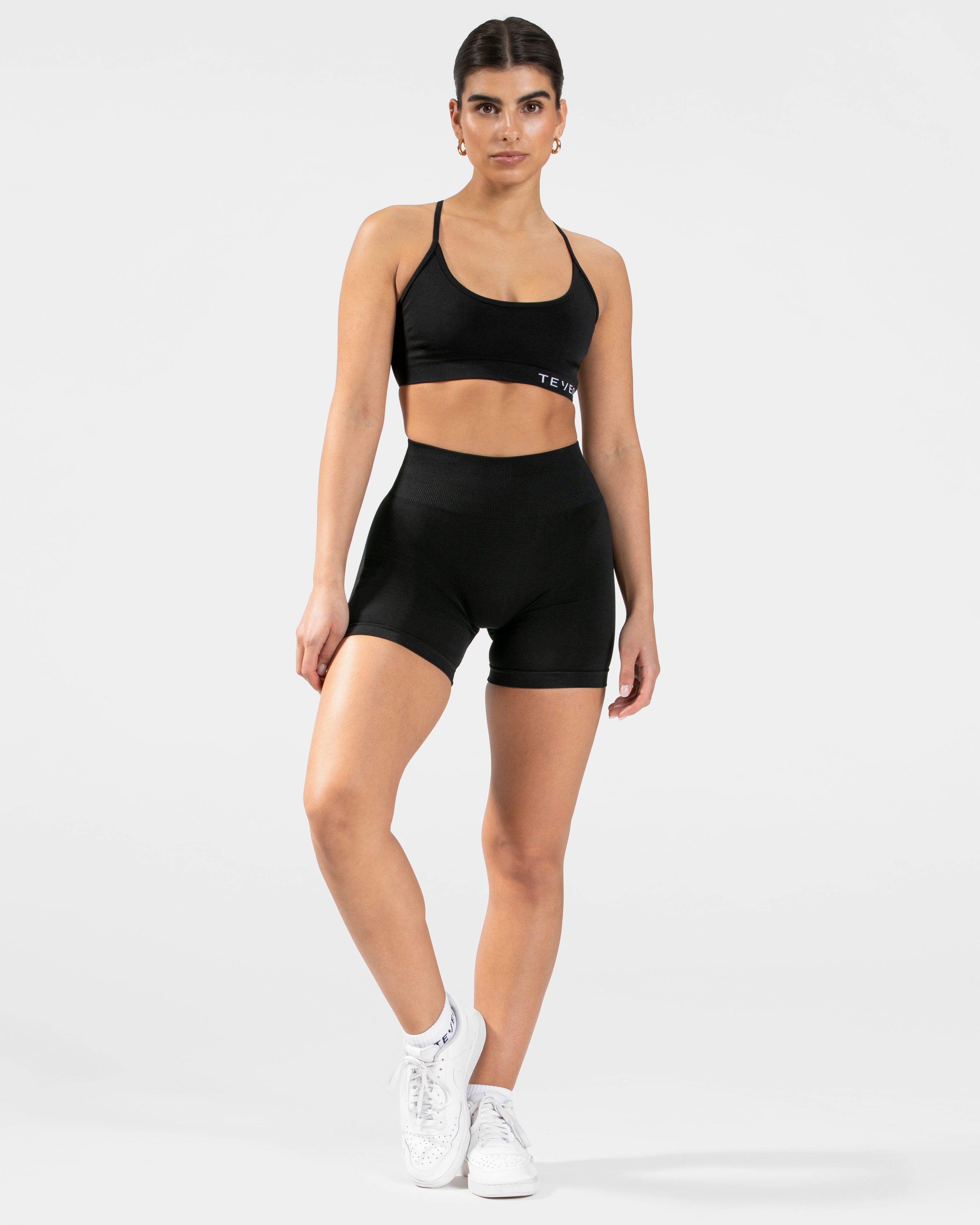 Pure Covert Scrunch Shorts  "Schwarz"