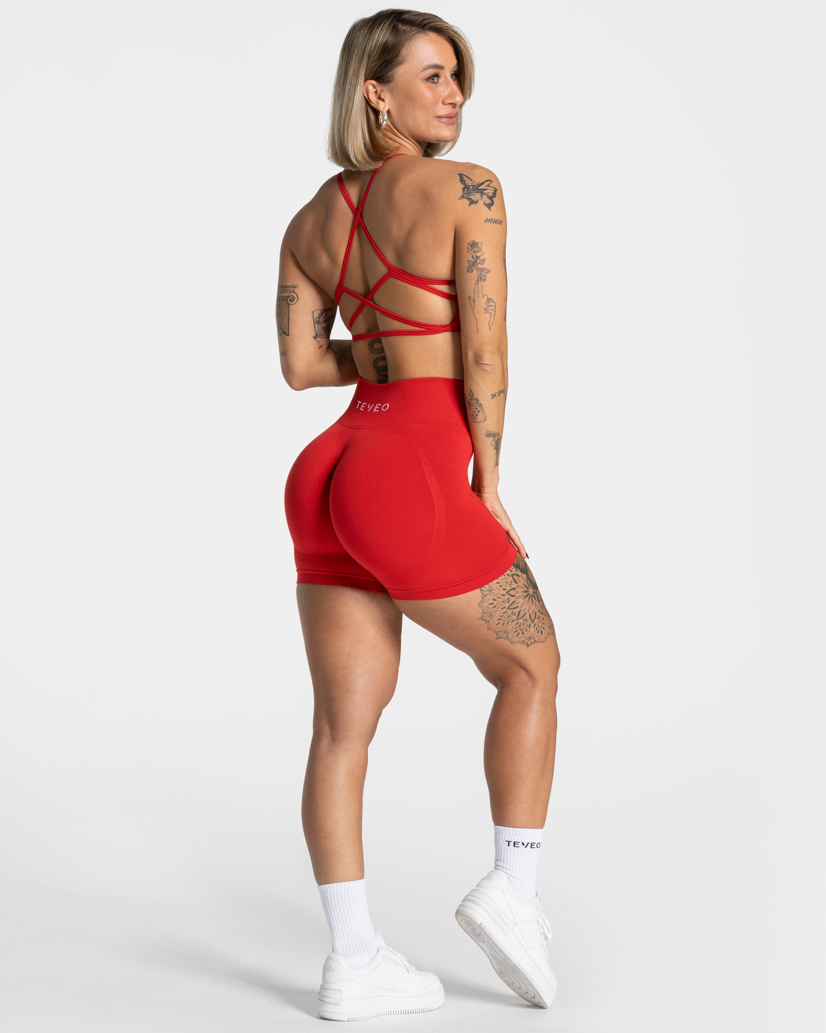 Pure Covert Scrunch Shorts  "Rot"