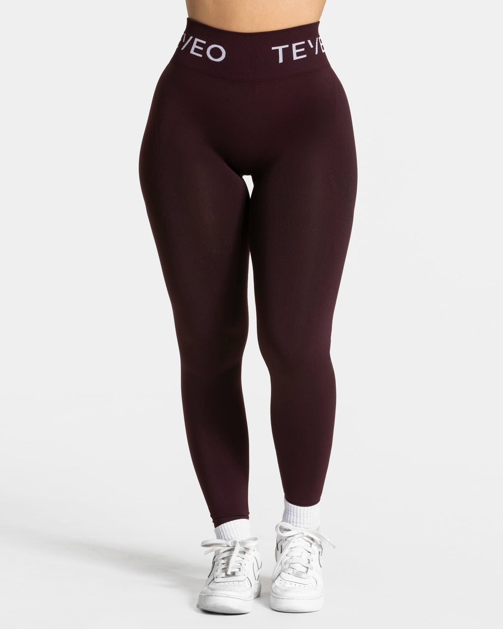Signature Covert Scrunch Leggings "Merlot"