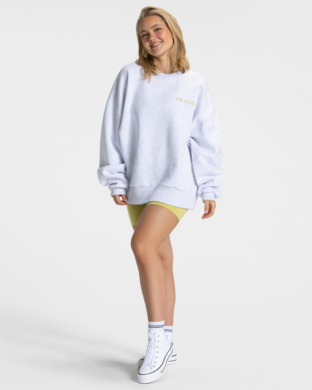 Signature Oversized Sweater "Lime"