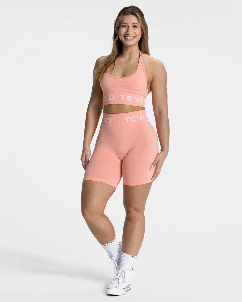 Signature Scrunch Shorts "Peach"